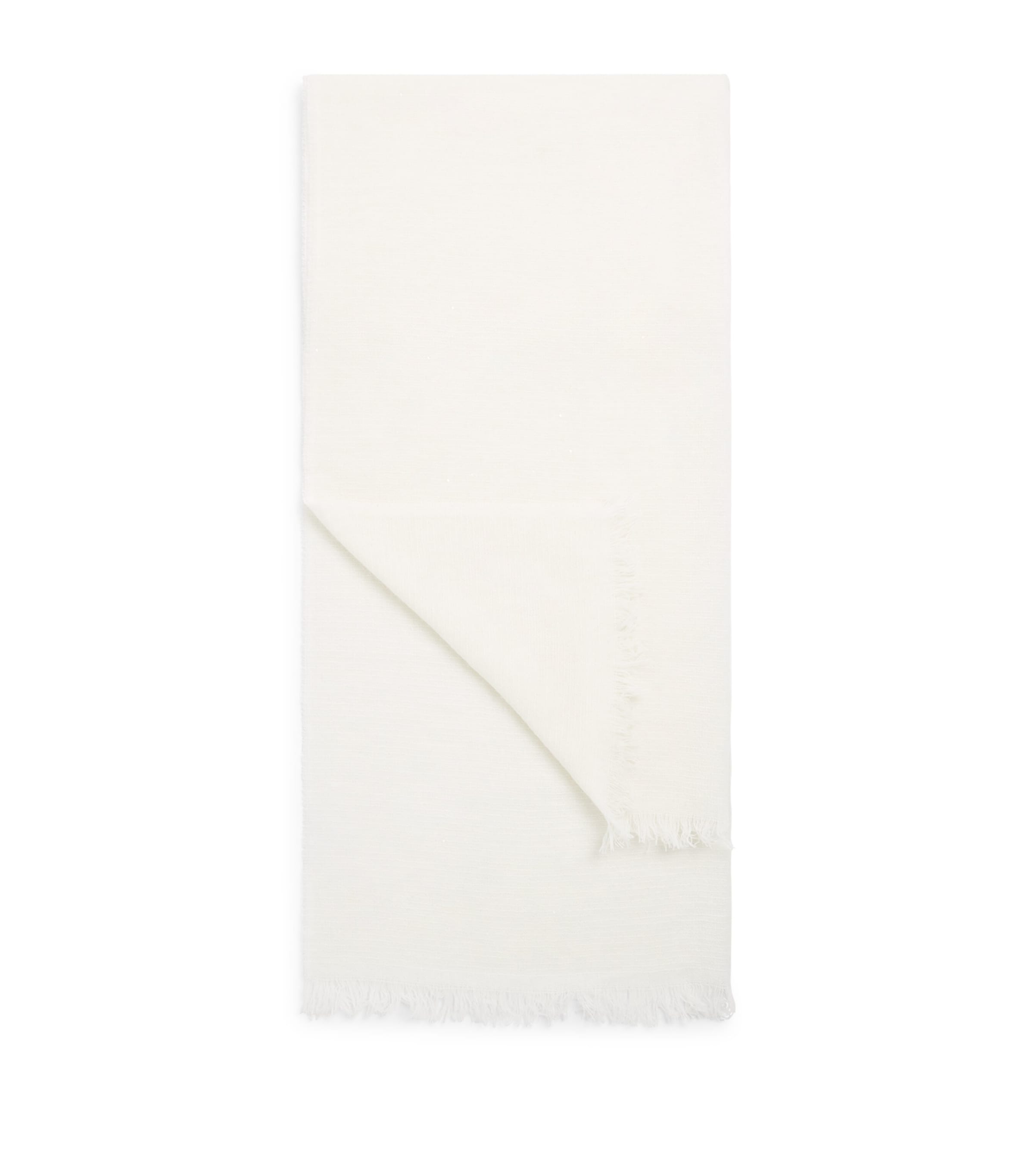 Fabiana Filippi Merino-Cashmere Sequin Scarf Burro