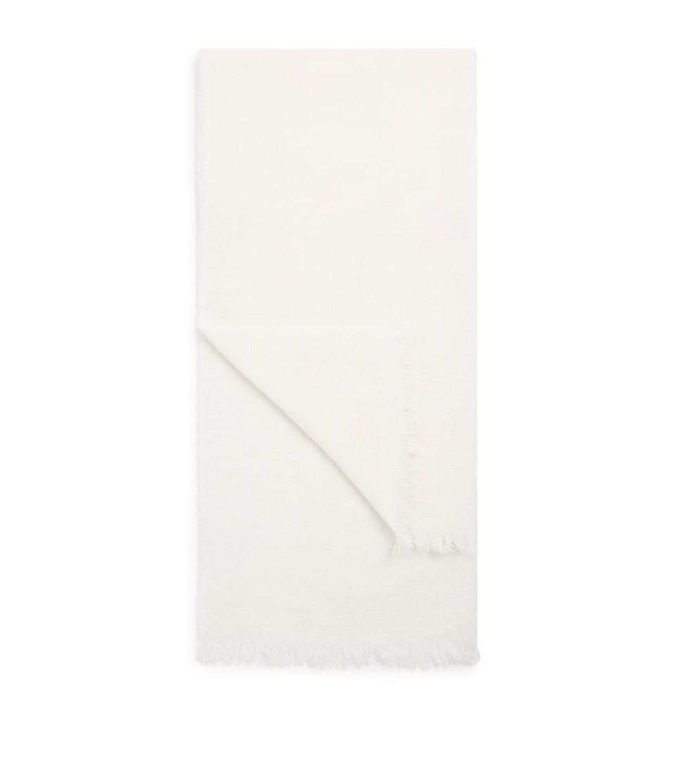 Fabiana Filippi Merino-Cashmere Sequin Scarf Burro