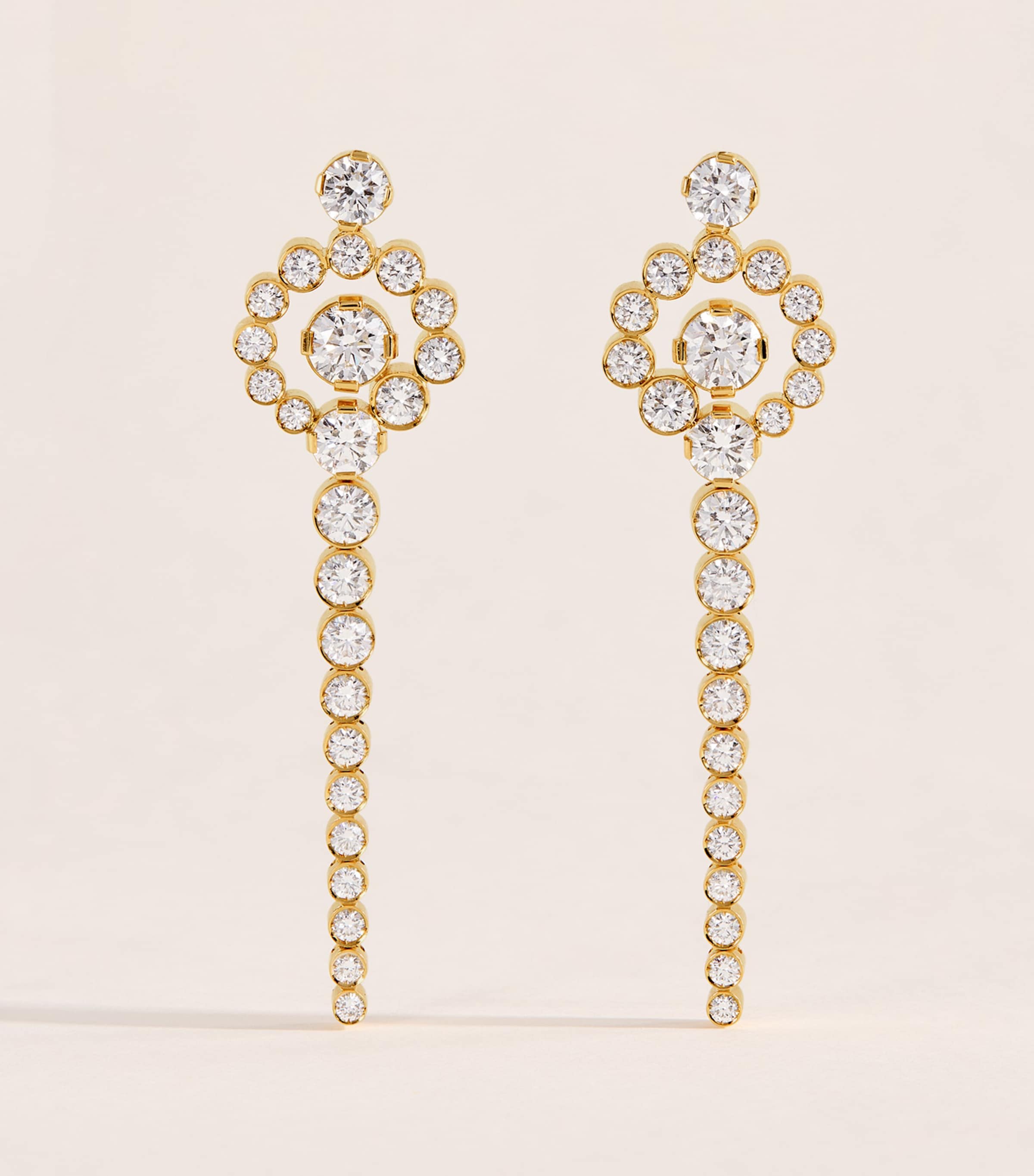 Sophie Bille Brahe Yellow Gold and Diamond Escargot de Rêve Earrings Yellow Gold