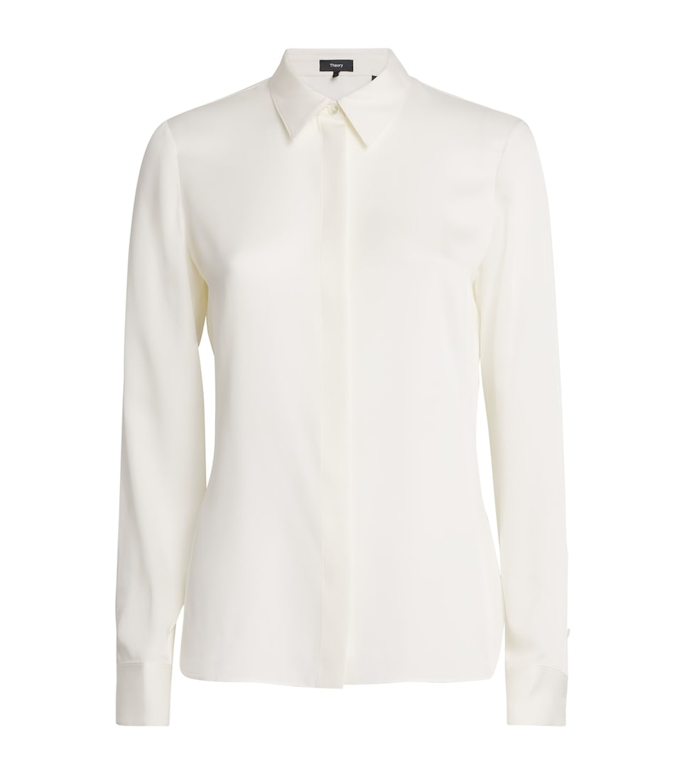 Silk Georgette Fitted Shirt