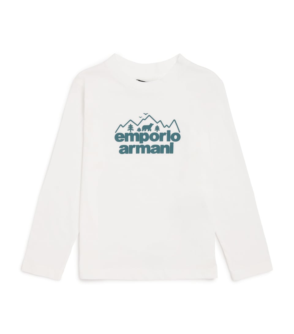 Cotton Logo Long-Sleeve T-Shirt (4-16 Years)