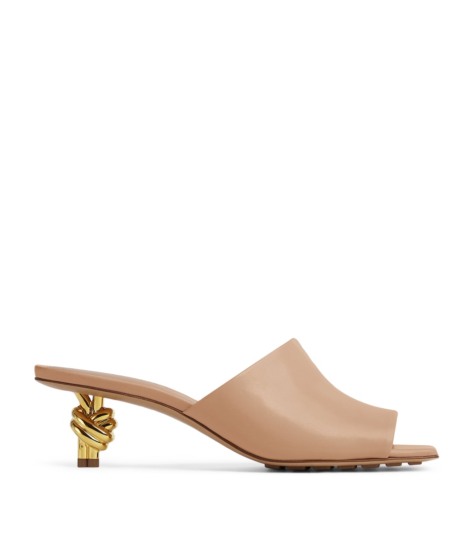 Lambskin Knot Mules 45