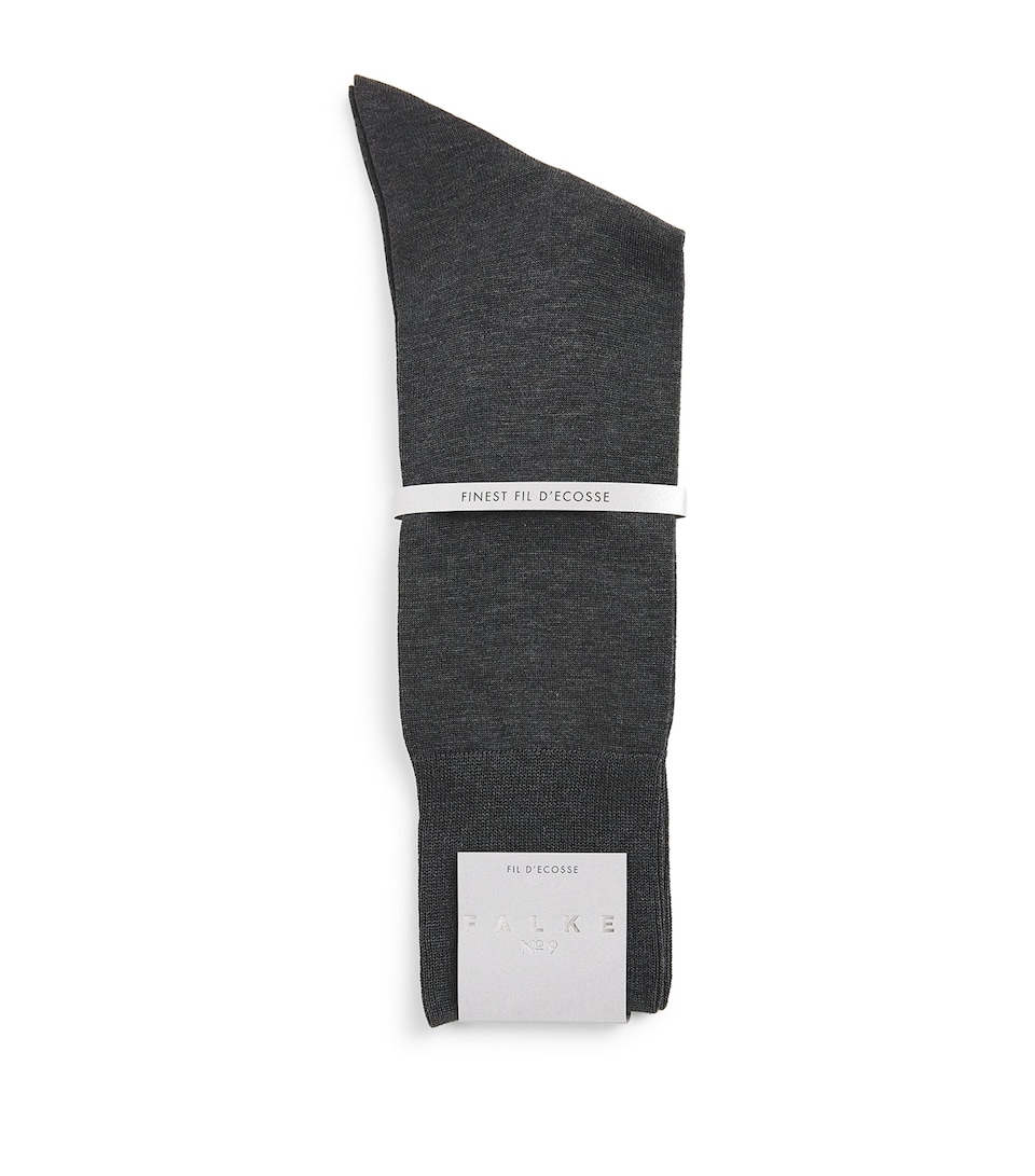 Falke Mens No.9 Fil D’Ecosse Socks Anthracite