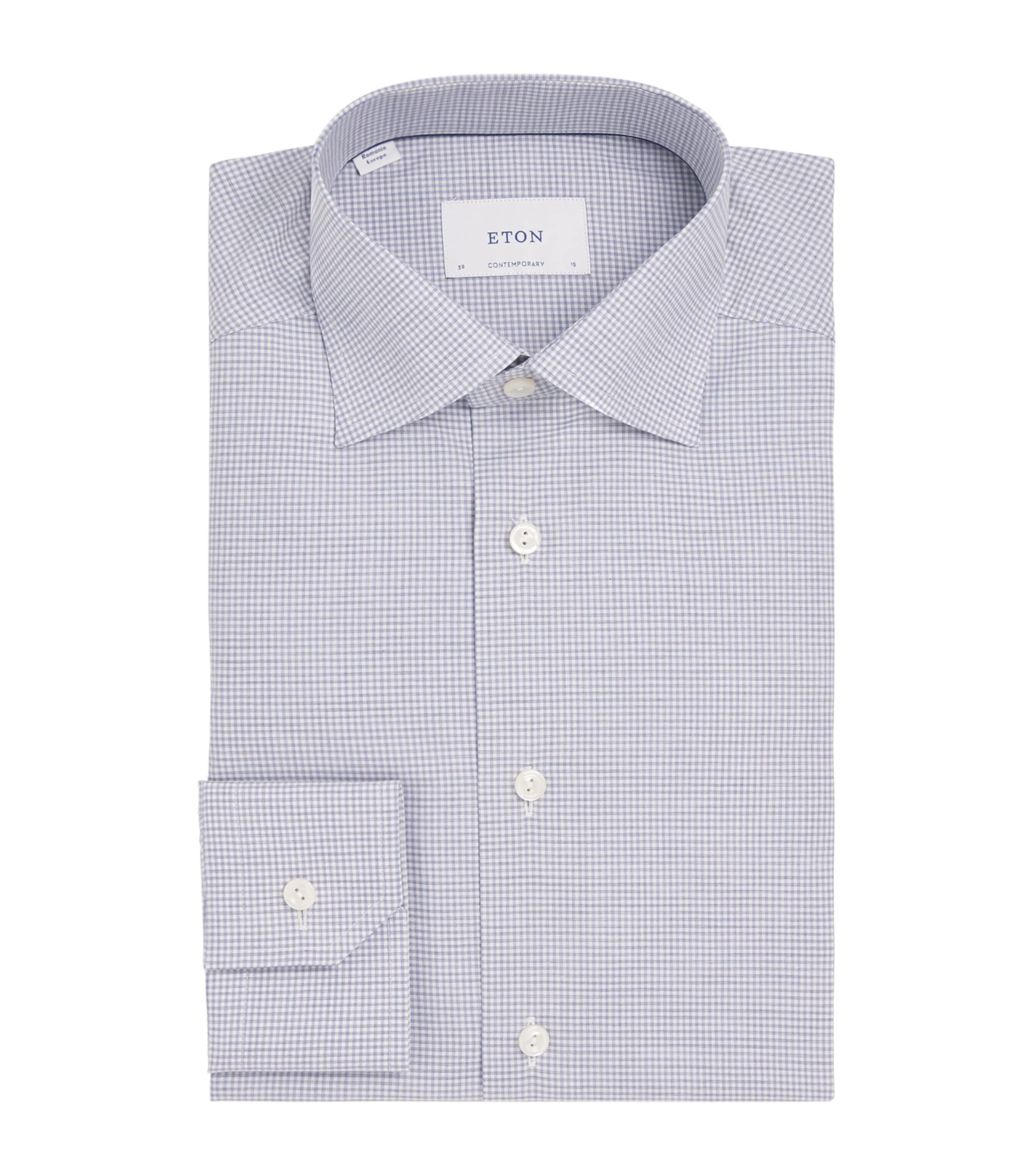 Cotton Fine Twill Check Shirt