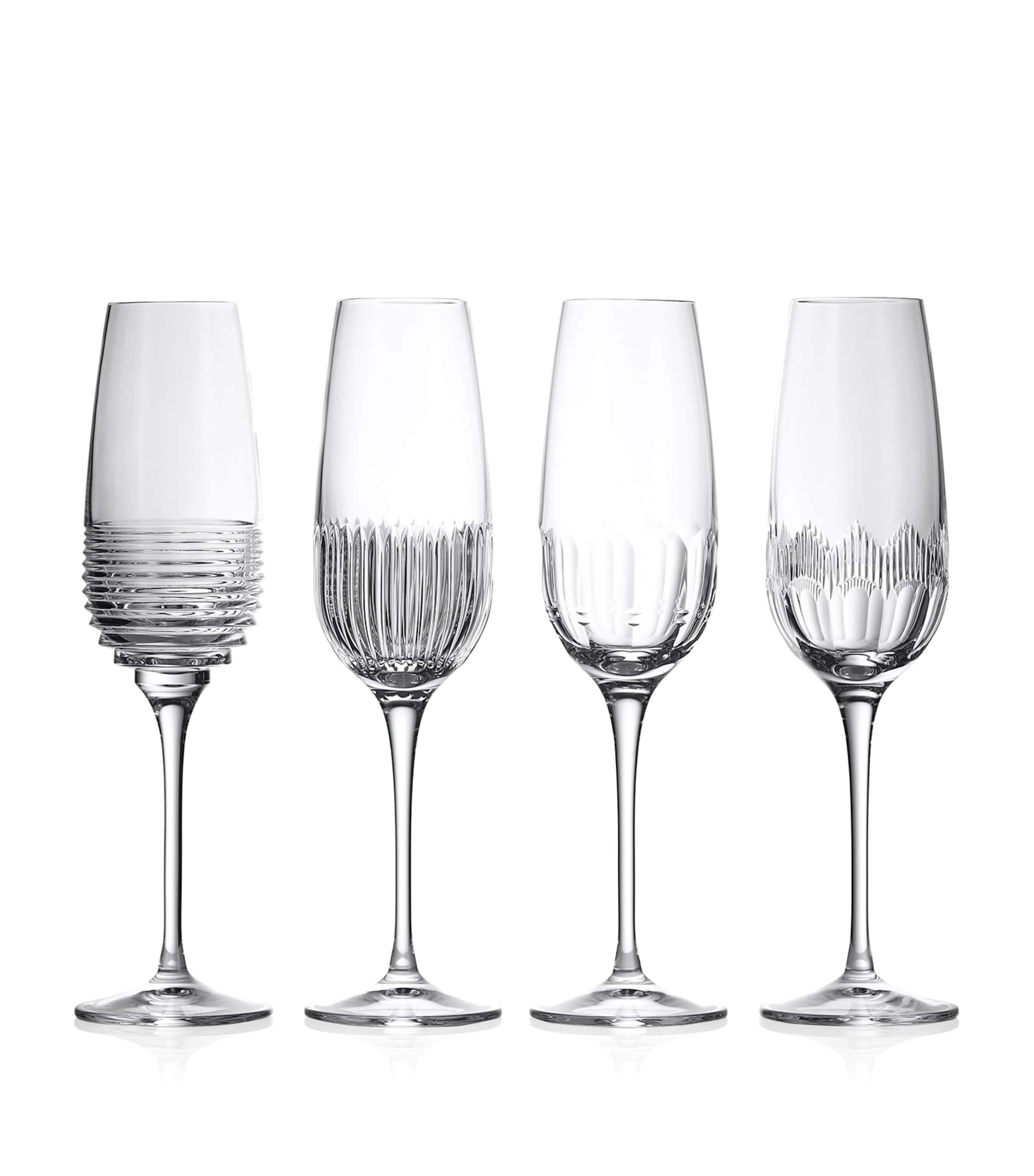 Waterford Mixology Circon Champagne Glasses (Set of 4) Clear