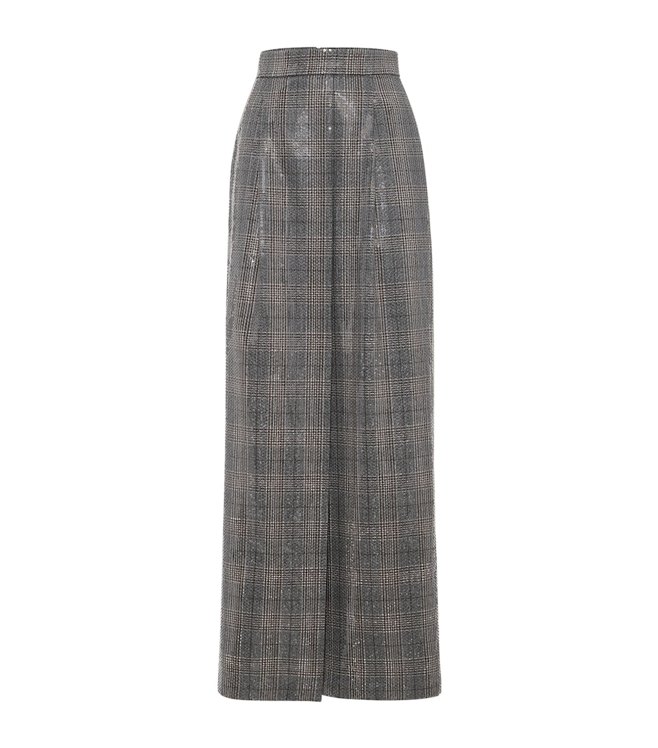 Sequinned Virgin Wool Skirt