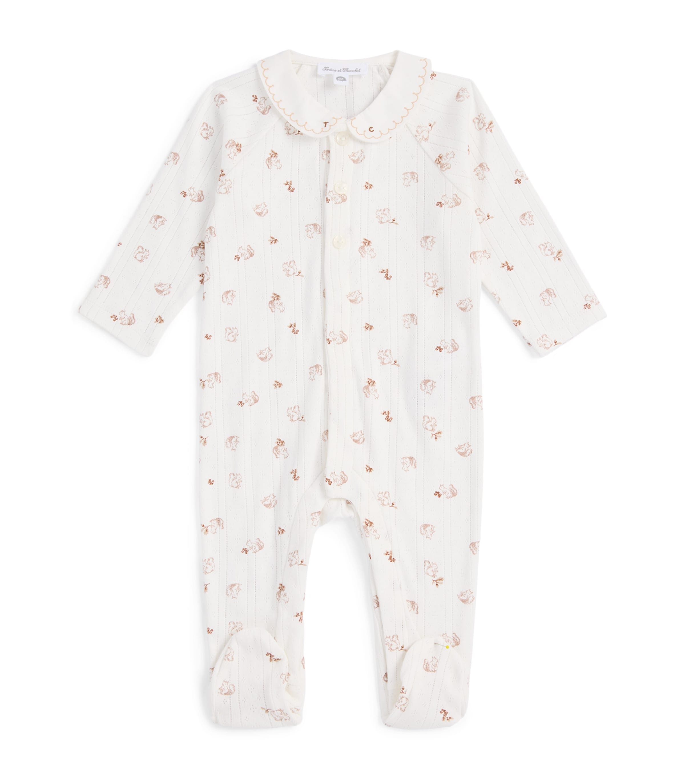 Tartine et Chocolat Cotton Shirt and Trousers Pyjama Set (0-24 Months) Clair