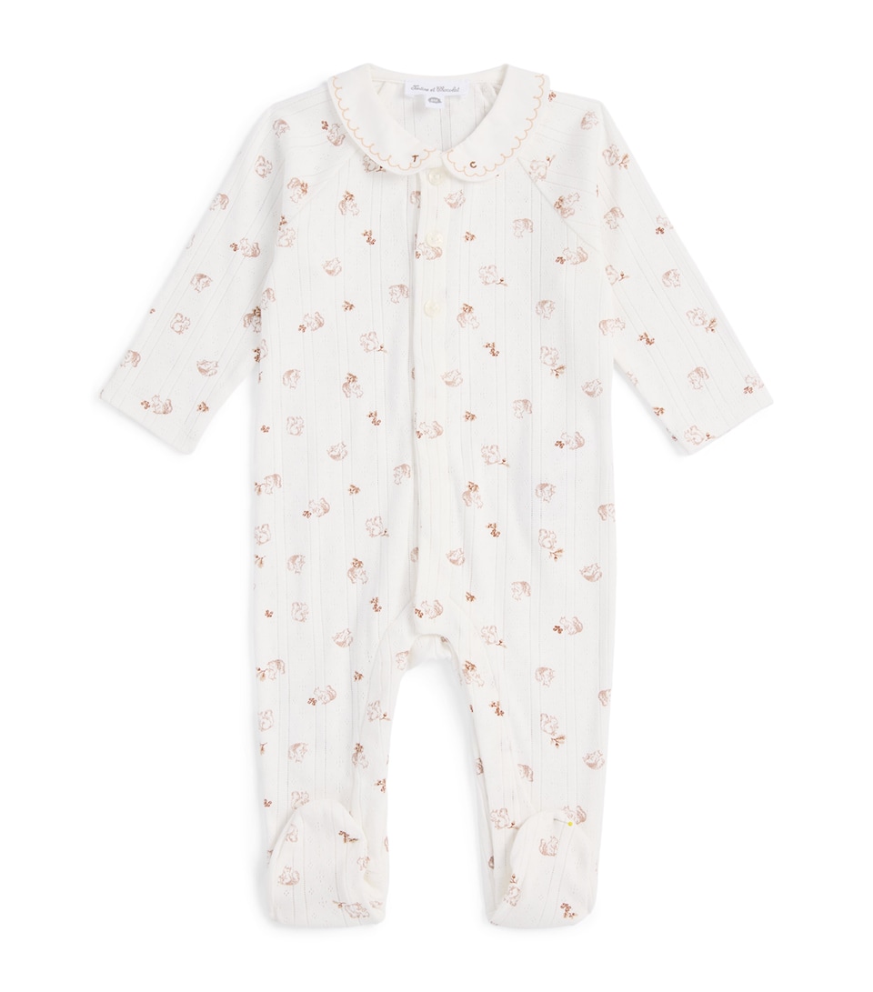 Tartine et Chocolat Cotton Shirt and Trousers Pyjama Set (0-24 Months) Clair