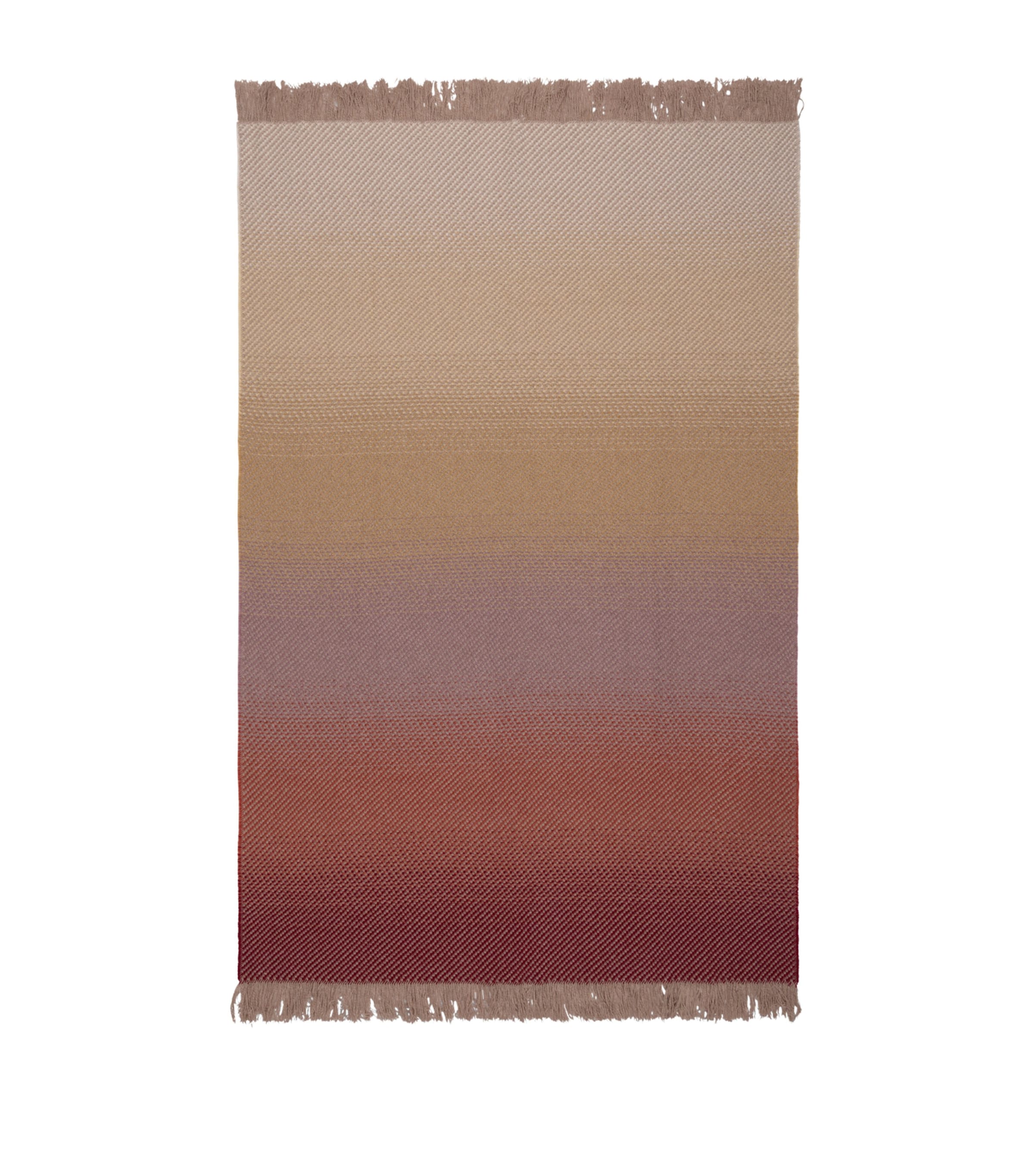 Begg x Co Cashmere Mossband Harmony Throw (125cm x 195cm) Red Blush