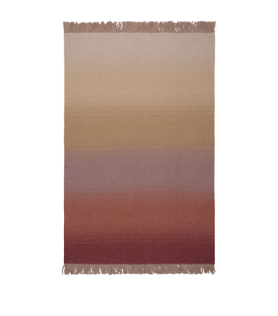 Begg x Co Cashmere Mossband Harmony Throw (125cm x 195cm) Red Blush