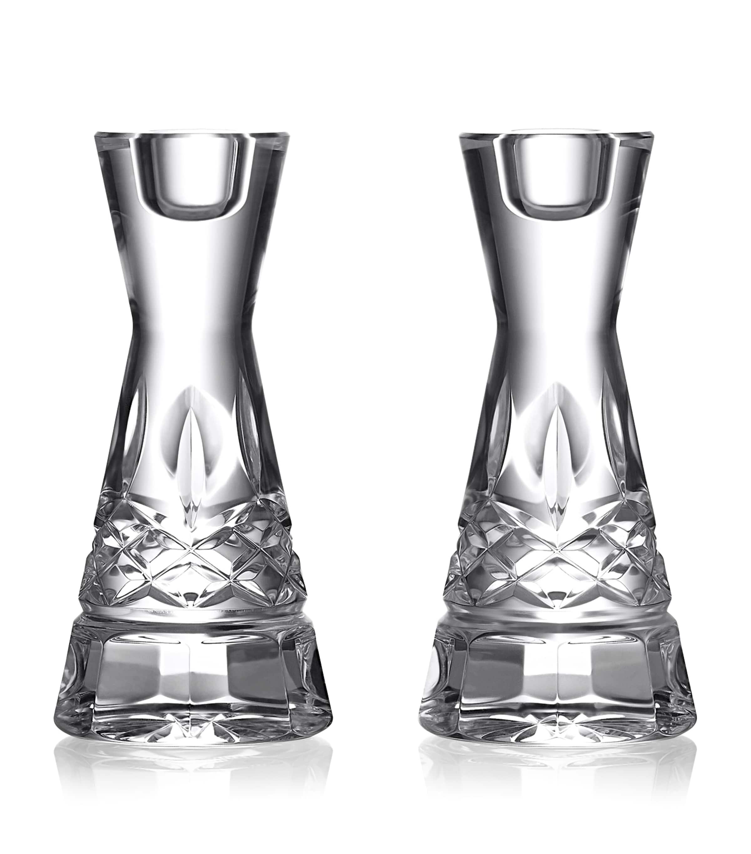 Waterford Set of 2 Lismore Candlesticks (15cm) Clear