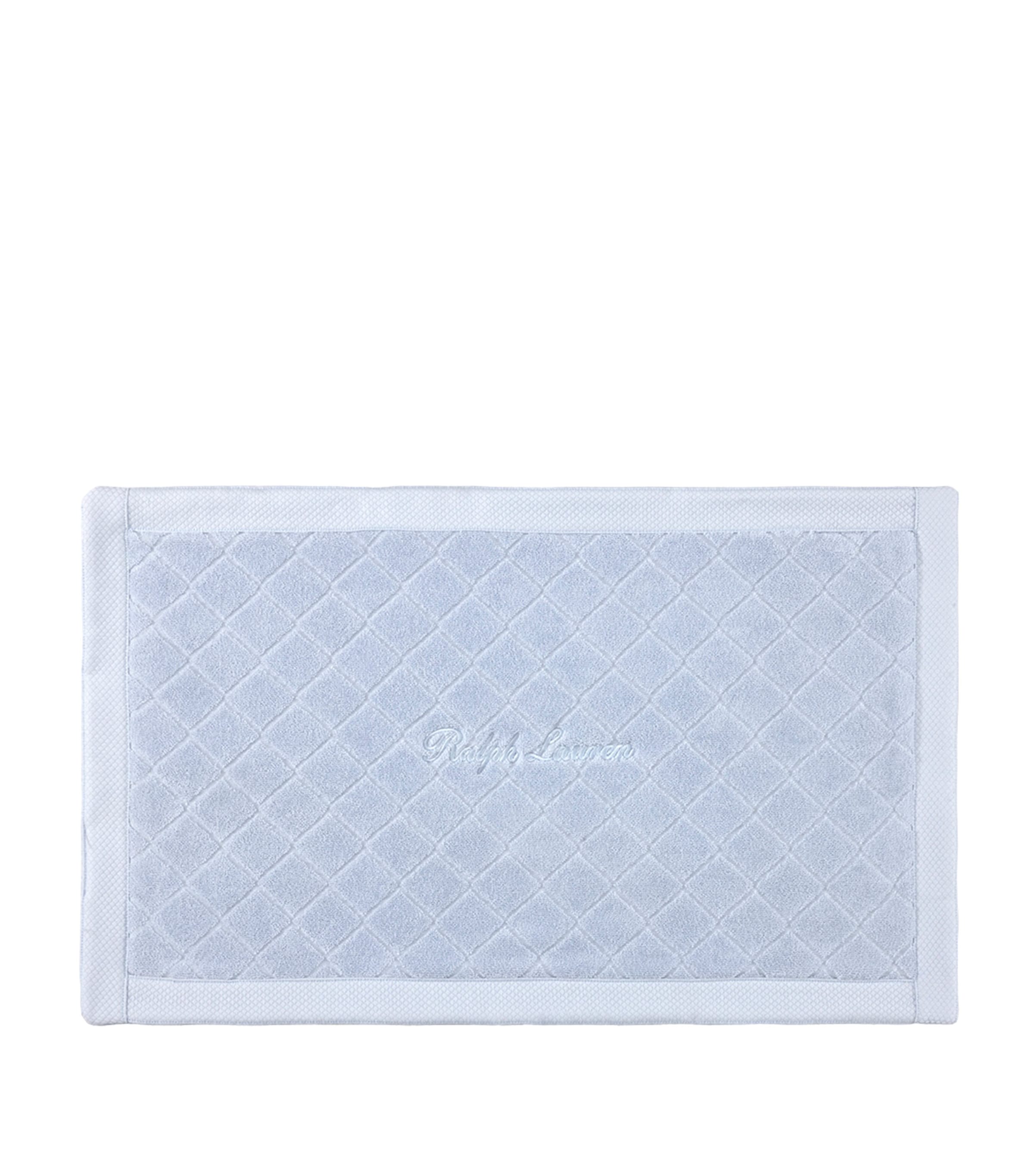 Ralph Lauren Home Dulaney Bath Mat (50cm x 80cm) Sheer Blue