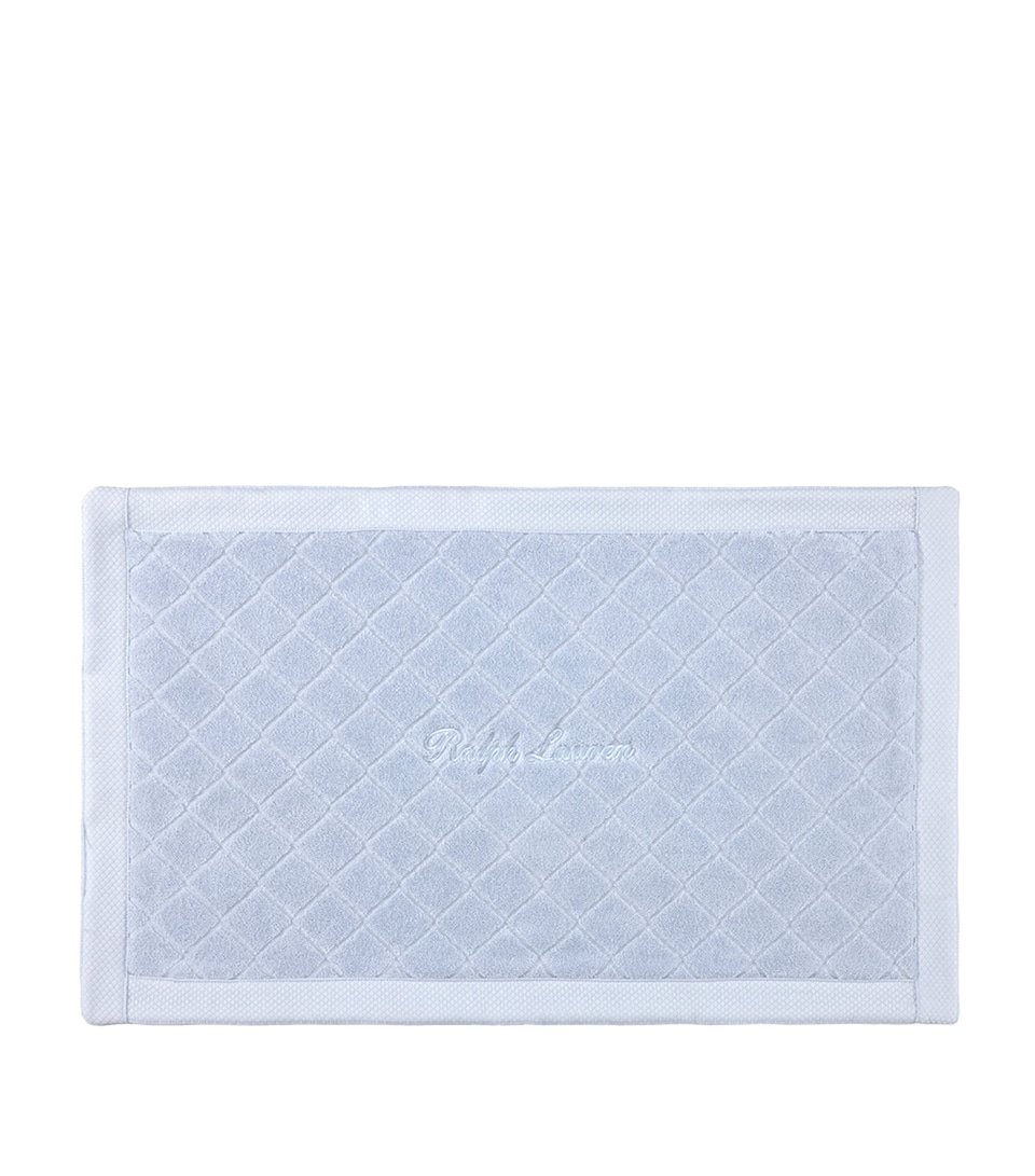 Ralph Lauren Home Dulaney Bath Mat (50cm x 80cm) Sheer Blue