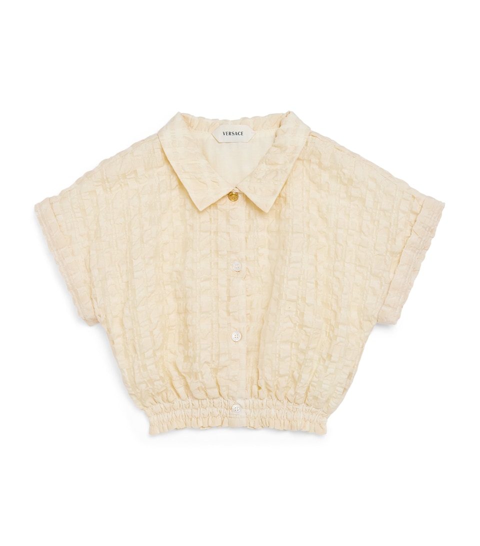 Versace Kids Organza Cloqué Shirt (4-14 Years)