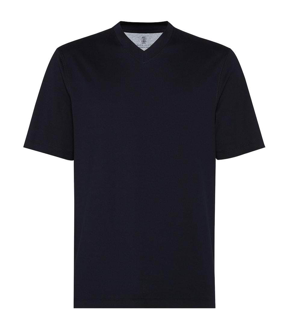 Cotton V-Neck T-Shirt