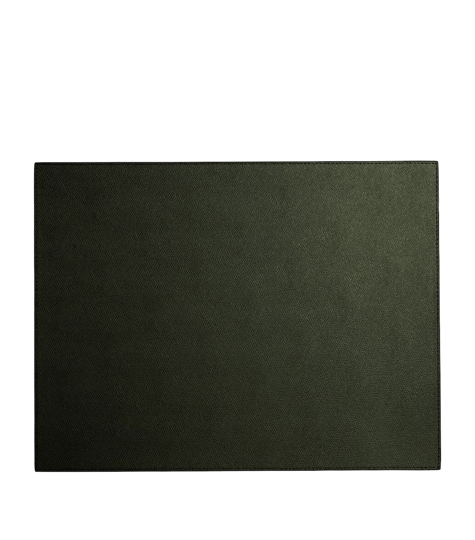 Frette Leather Otello Placemat Forest Green