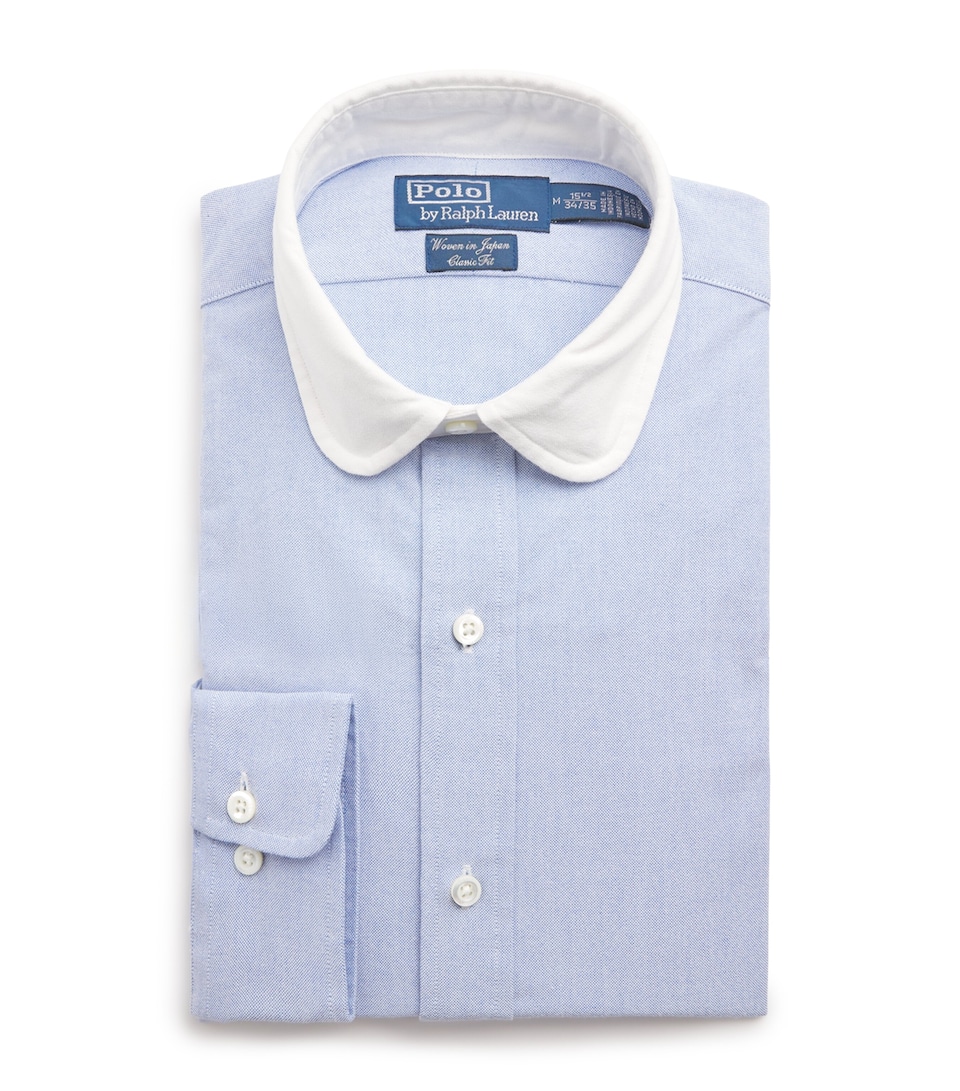 Polo Ralph Lauren Mens Cotton Classic Fit Oxford Shirt Bsr Blue