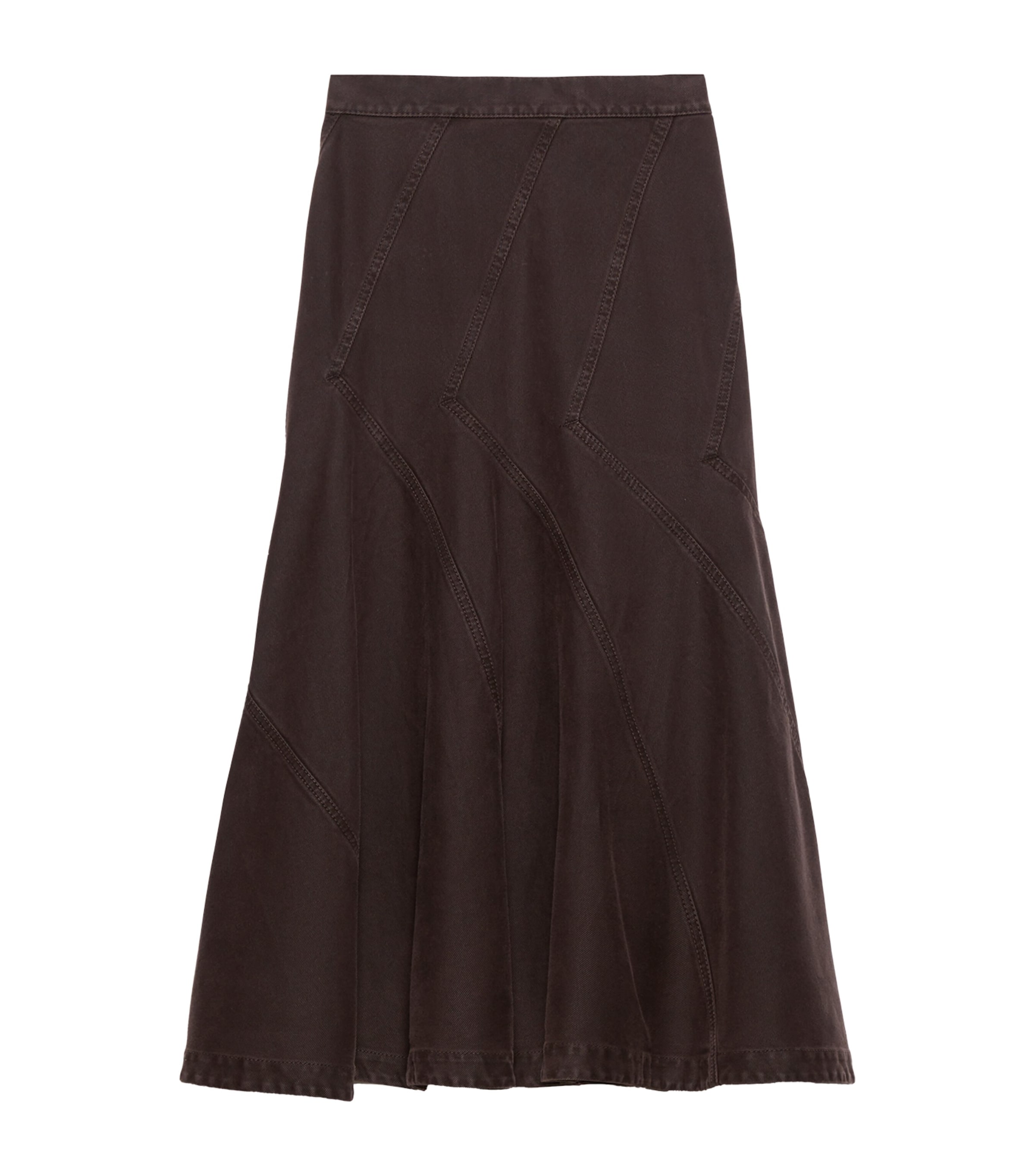 Cotton Midi Skirt