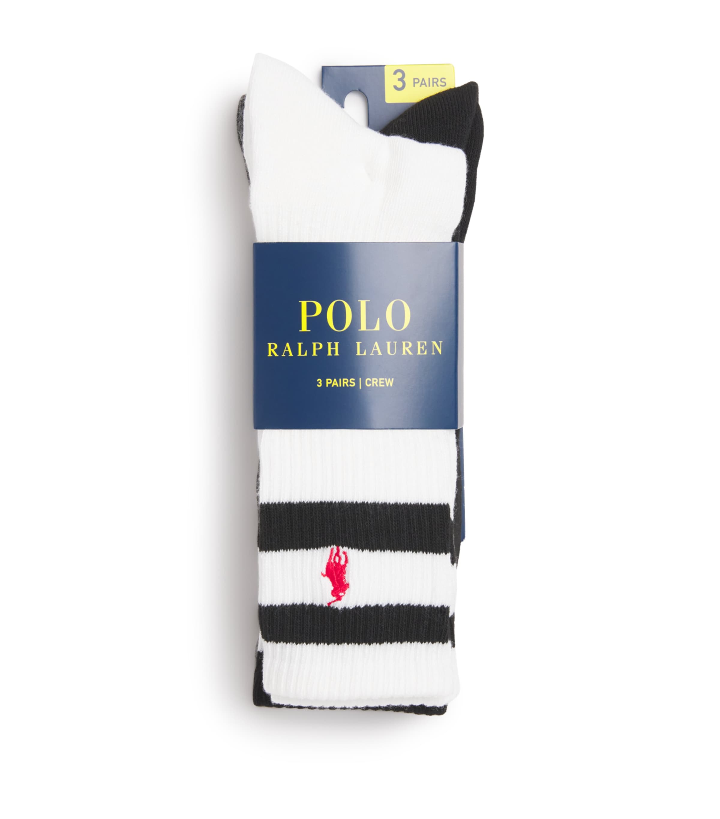 Cotton-Blend Crew Socks (Pack of 3)