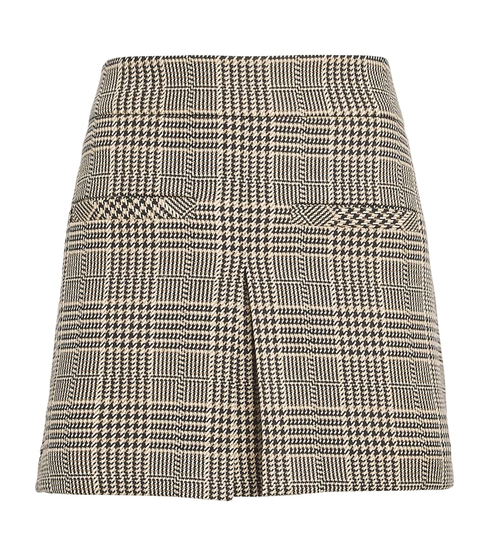 Houndstooth Pavaline Mini Skirt
