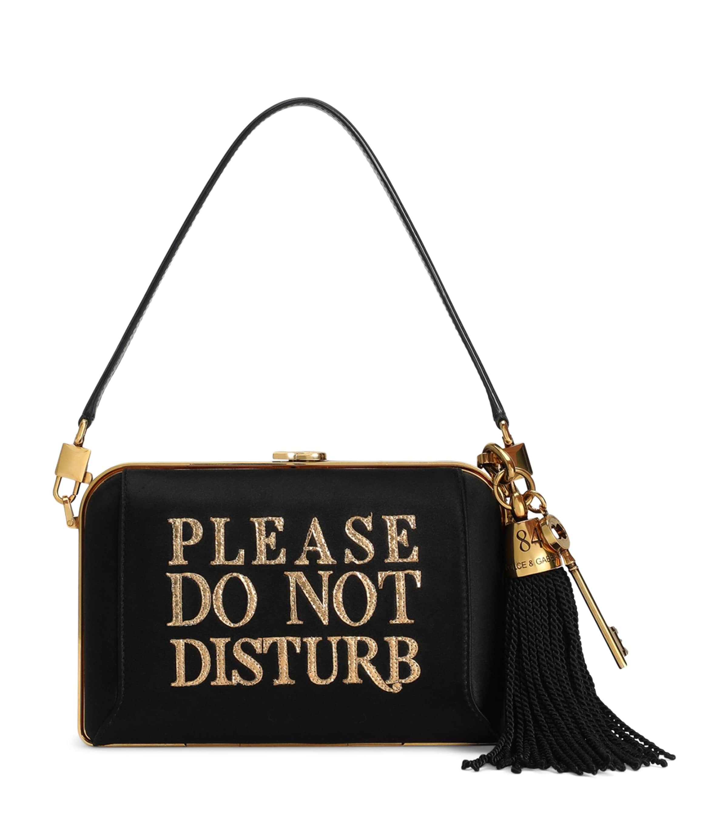 Dolce&Gabbana Do Not Disturb Top-Handle Bag Black/gol