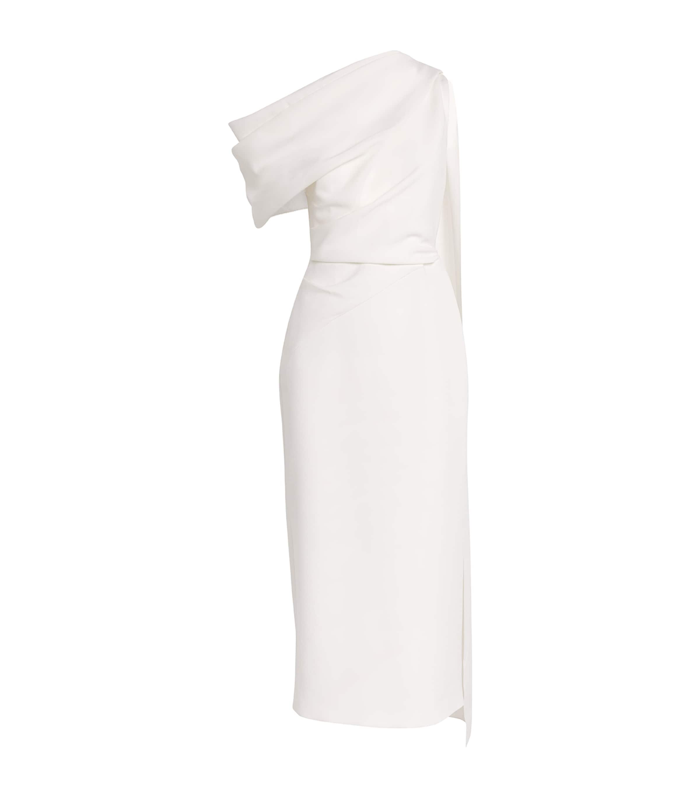 Crepe Draped Maite Maxi Dress