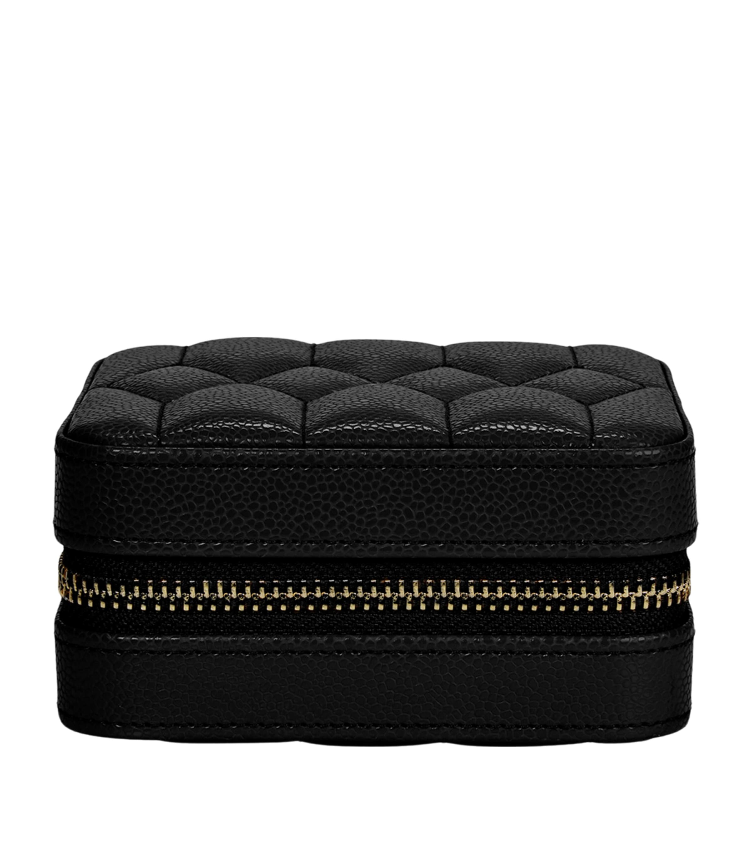 WOLF Large Lauren Travel Jewellery Case Black
