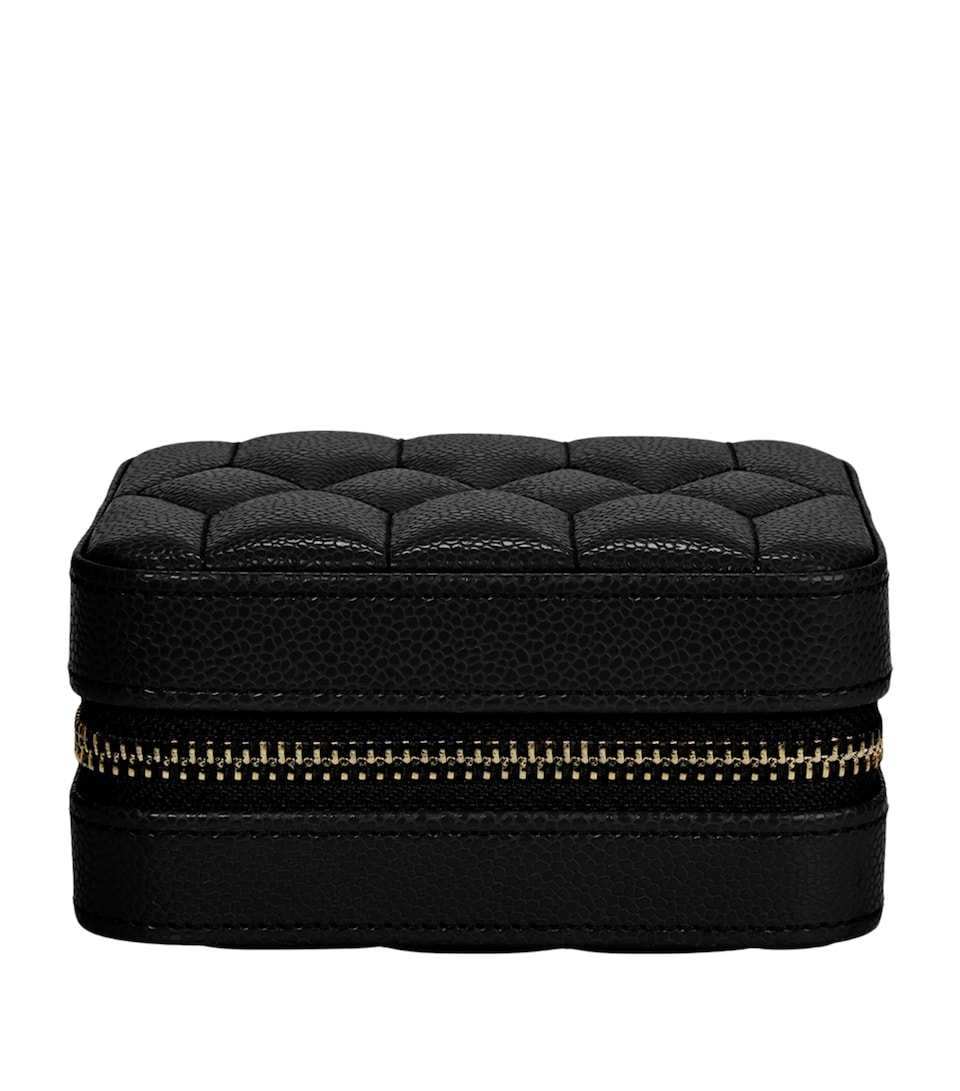 WOLF Large Lauren Travel Jewellery Case Black