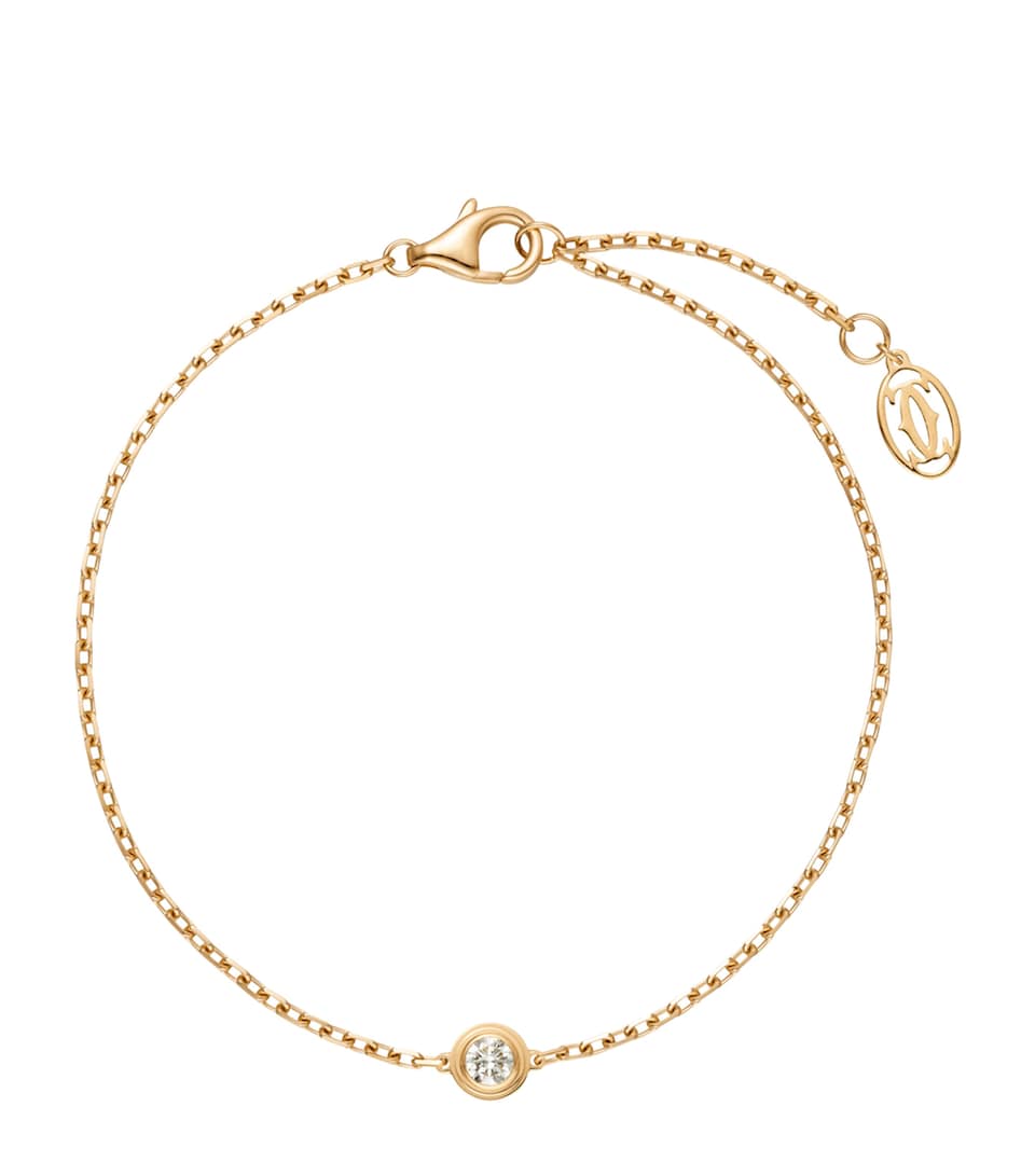 Cartier Medium Yellow Gold and Diamond Cartier d'Amour Bracelet Yellow Gold