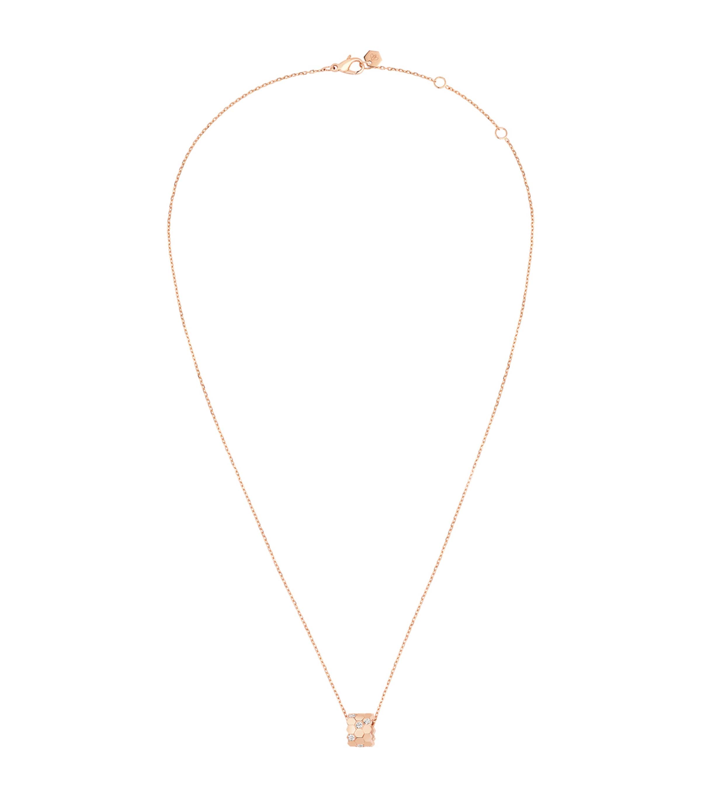 Rose Gold and Diamond Bee de Chaumet Pendant Necklace