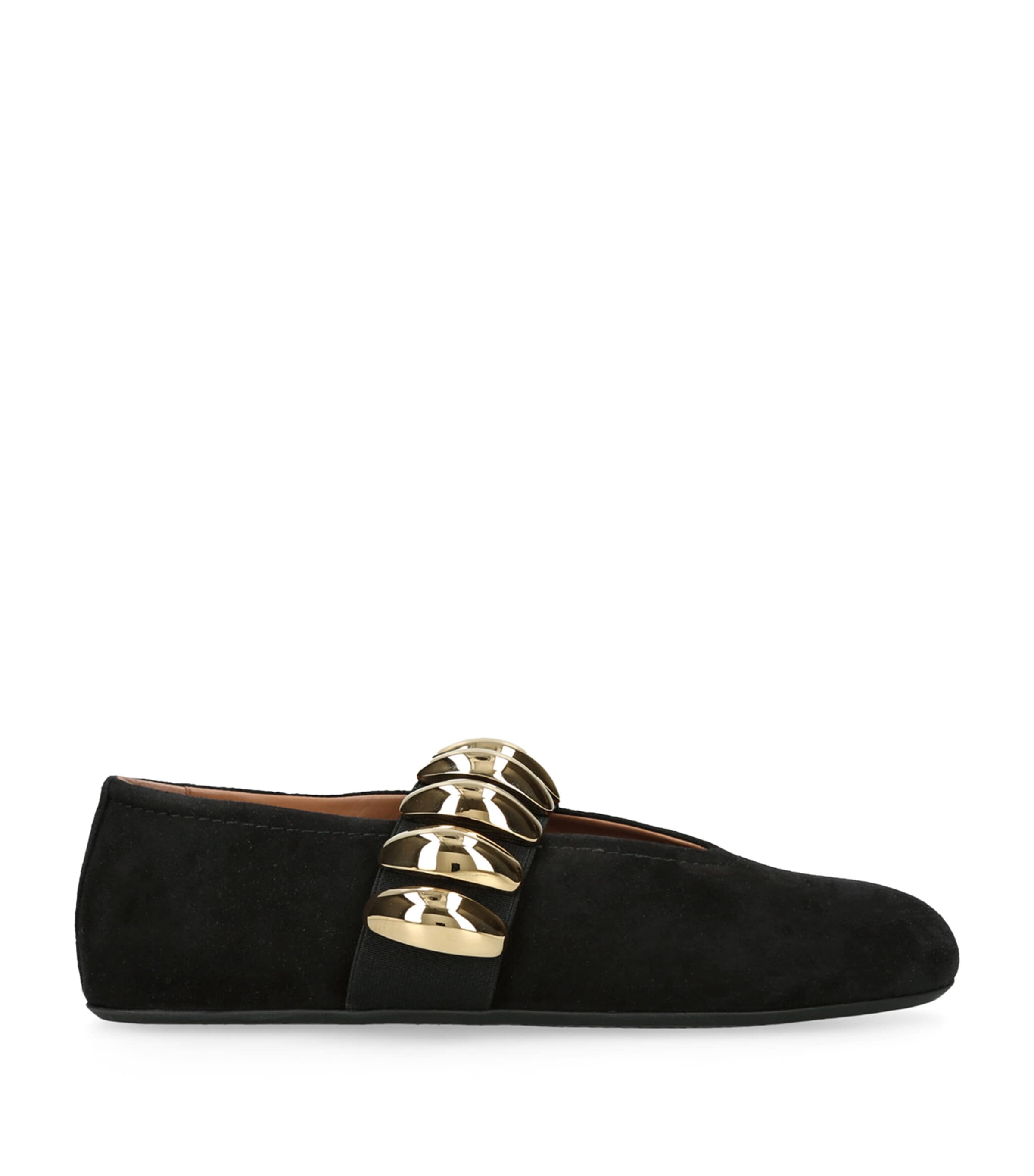 Suede Pebble Ballet Flats