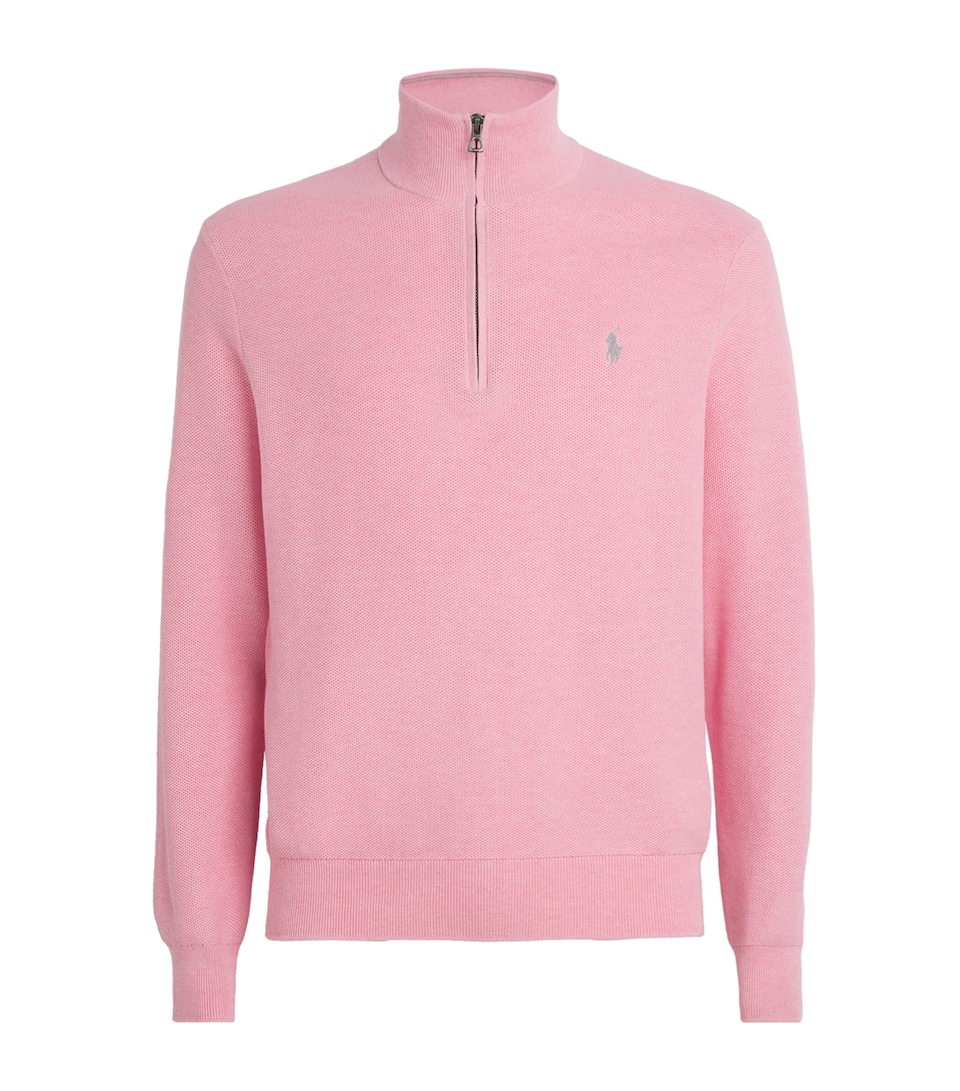 Cotton Half-Zip Sweater