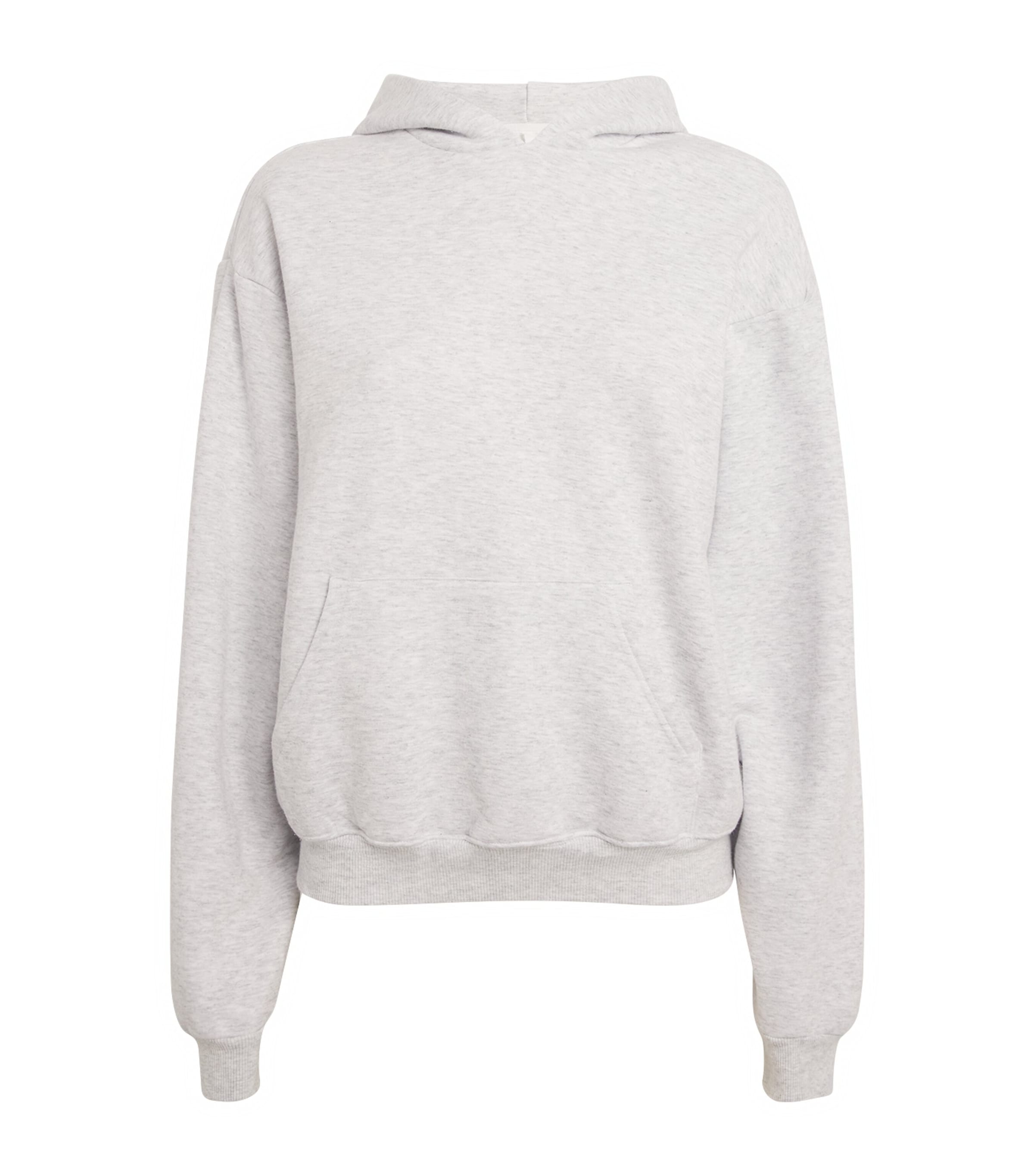 Skims Womens Fleece Classic Hoodie Light Heather Grey
