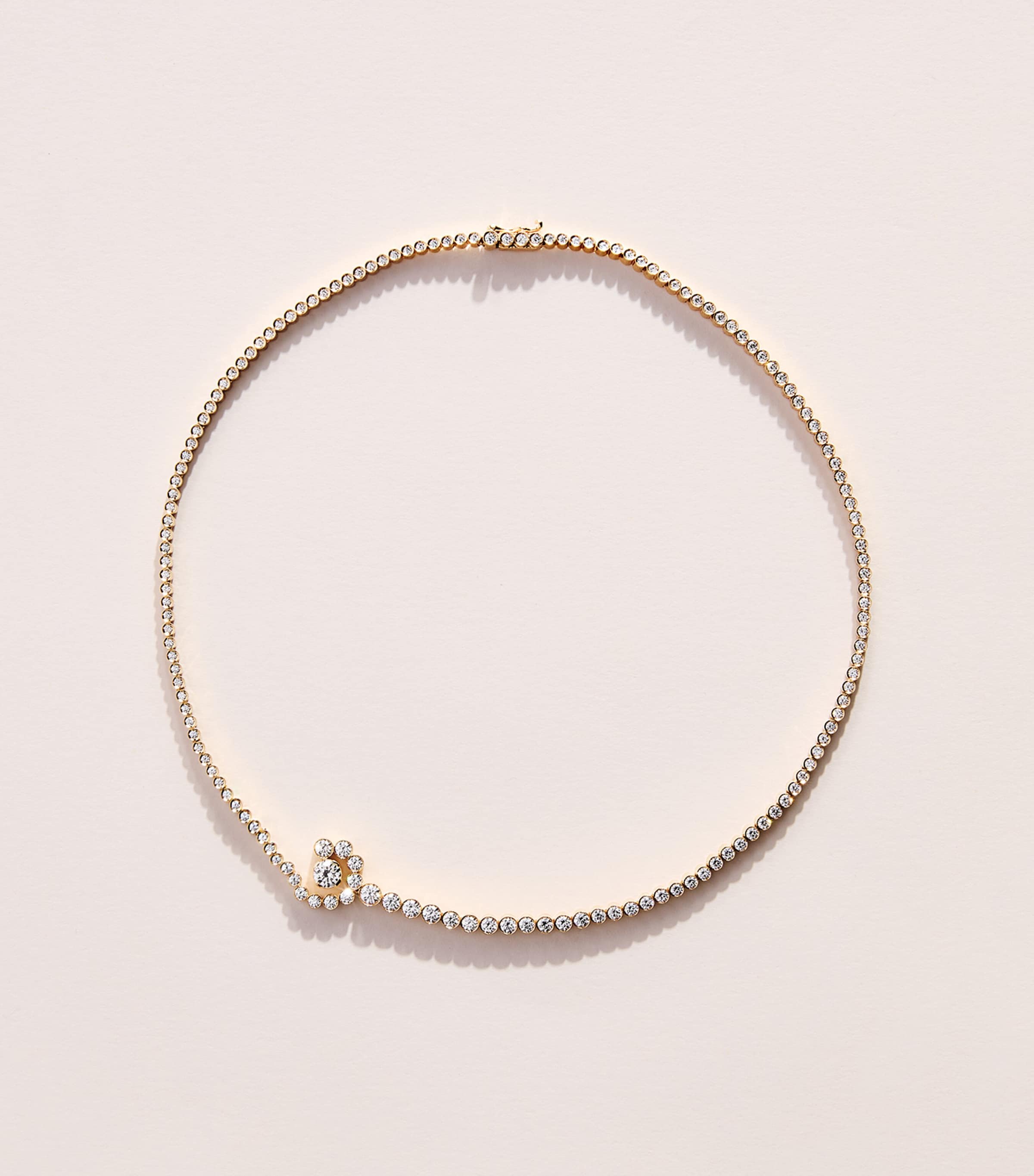 Sophie Bille Brahe Yellow Gold and Diamond Collier d’Escargot Necklace Yellow Gold