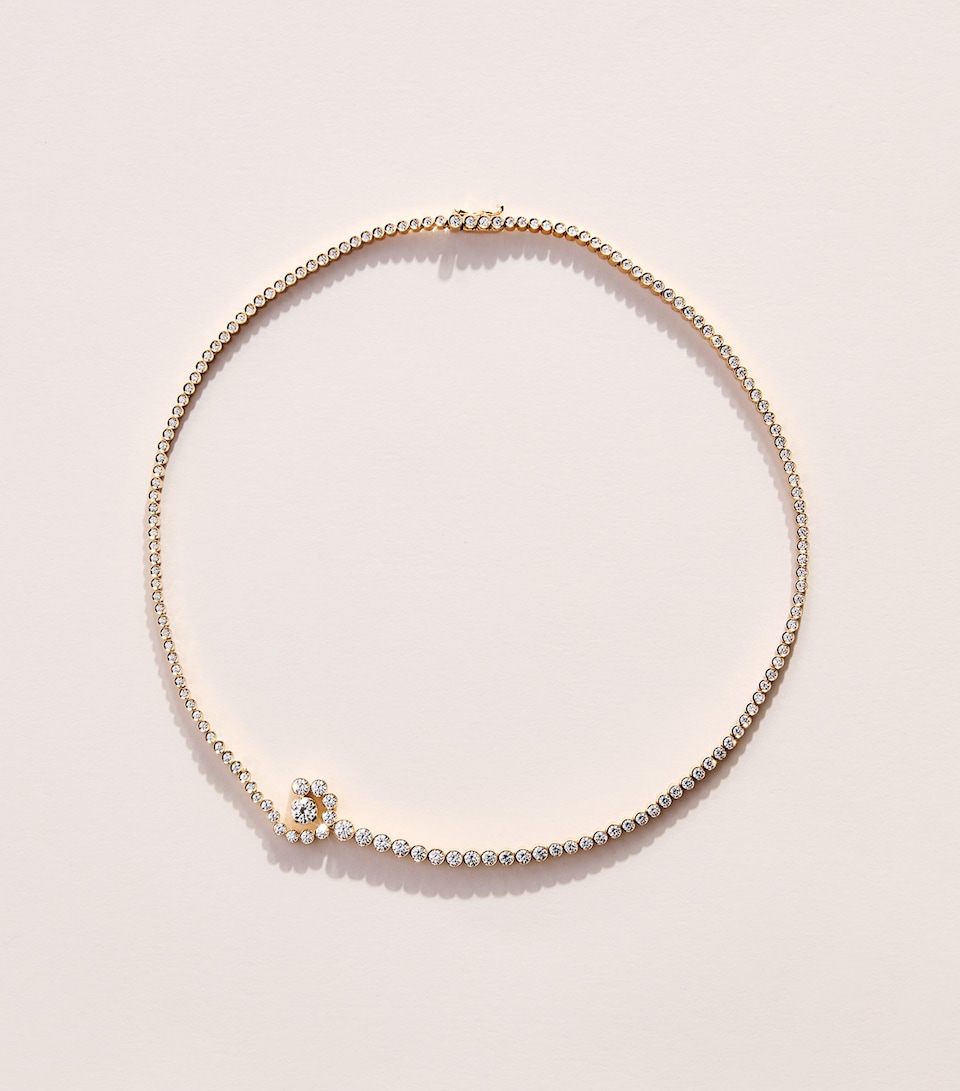 Sophie Bille Brahe Yellow Gold and Diamond Collier d’Escargot Necklace Yellow Gold