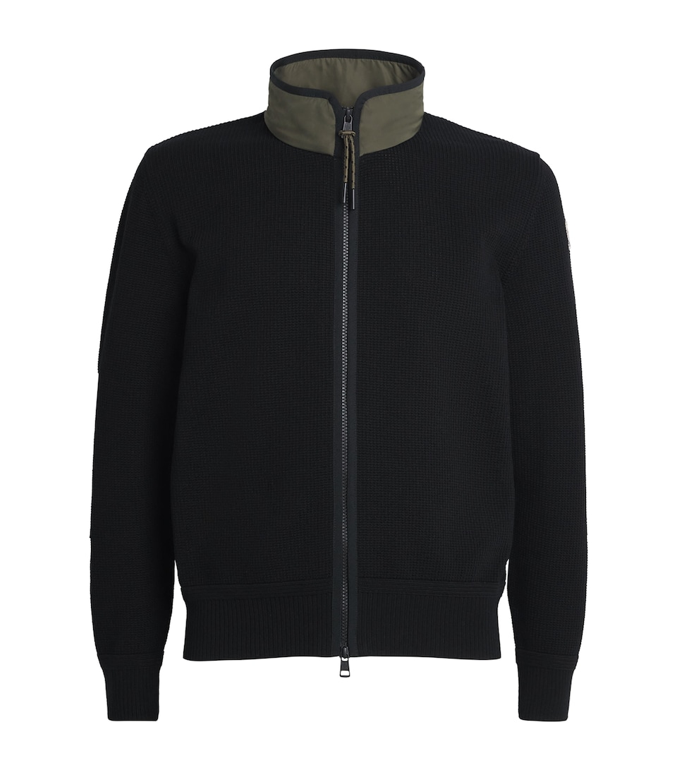 Cotton Zip-Up Cardigan