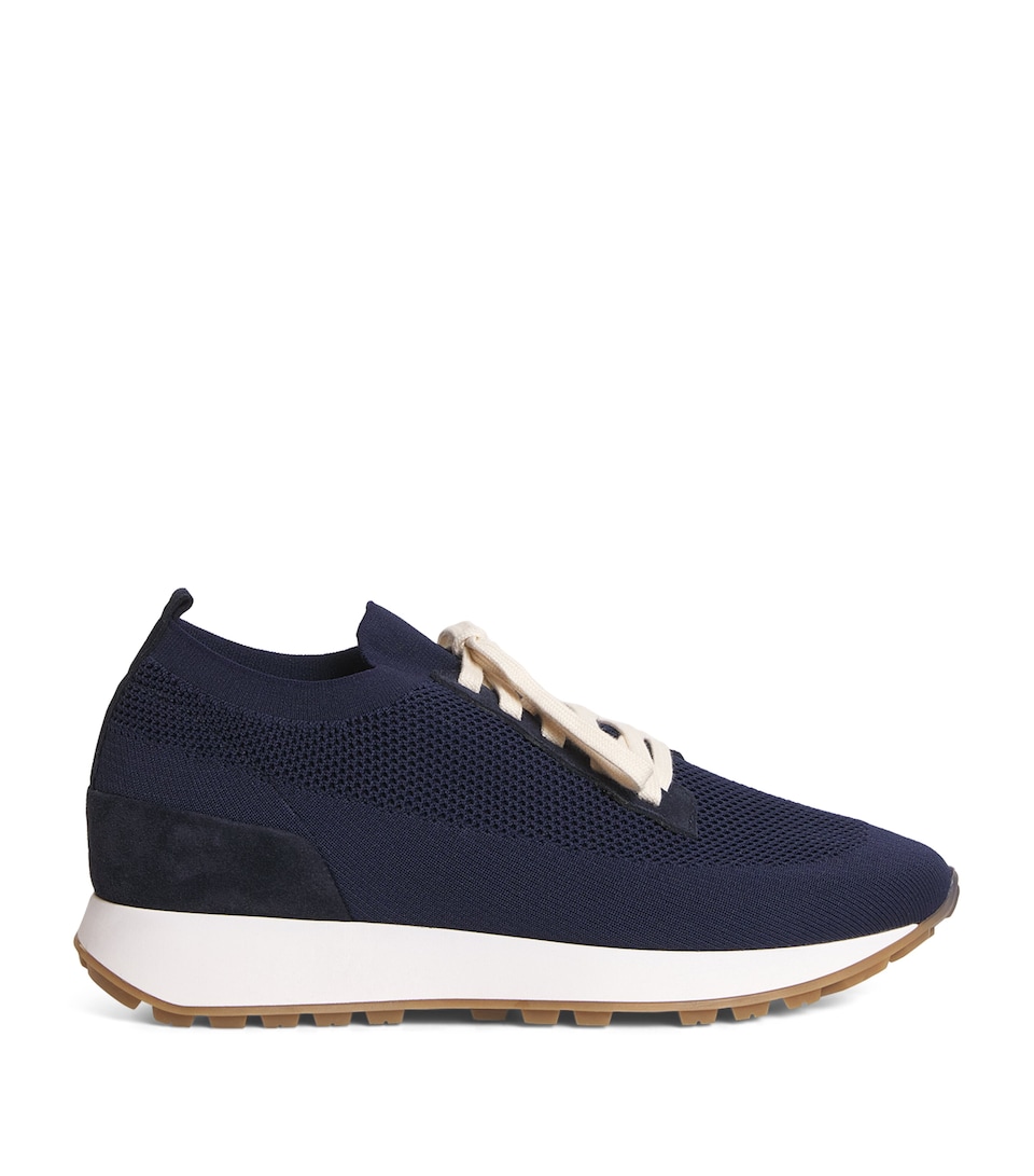 Leather-Blend Scarpa Running Trainers