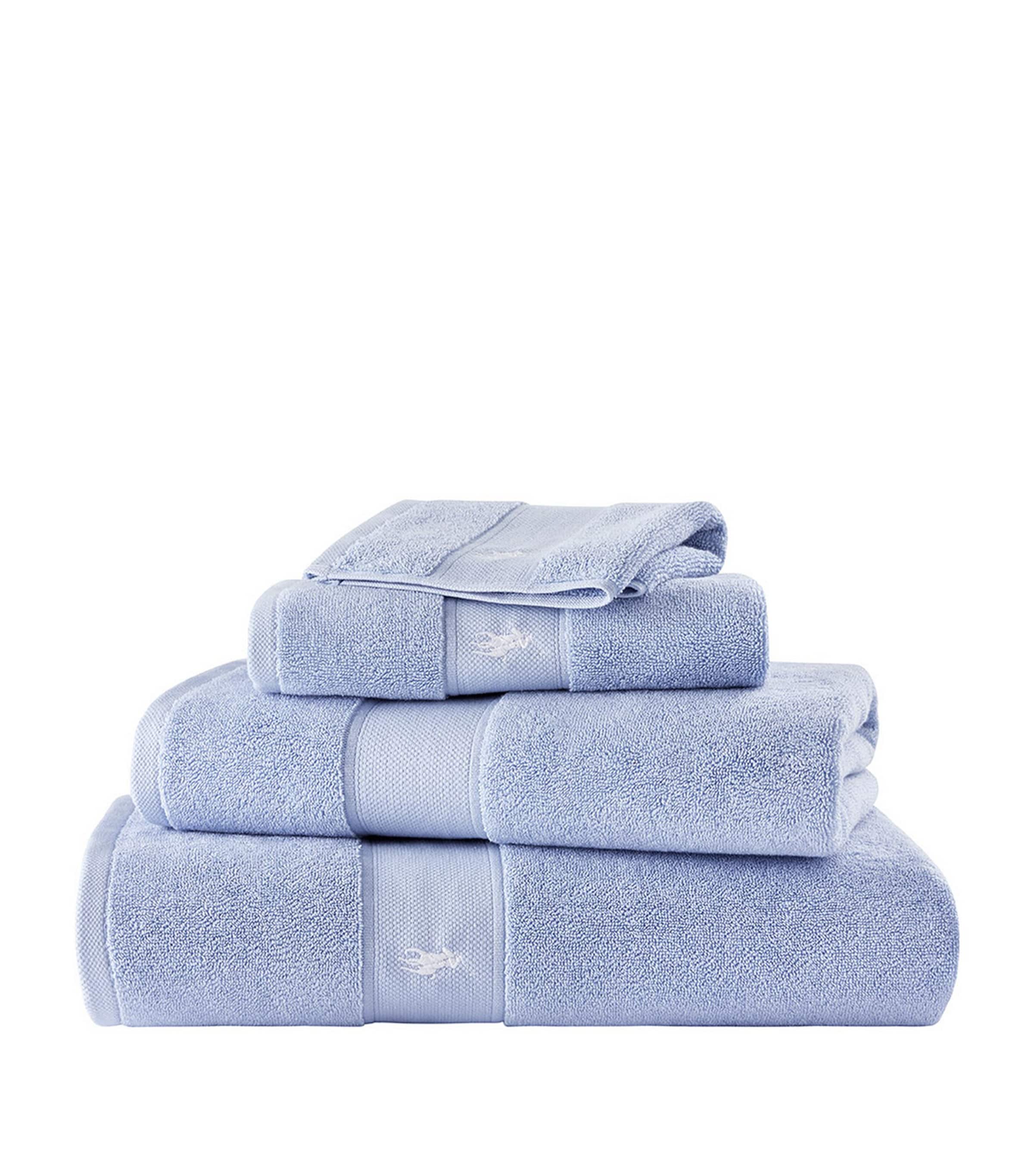 Ralph Lauren Home Polo Player Guest Towel (40cm x 75cm) Office Blue