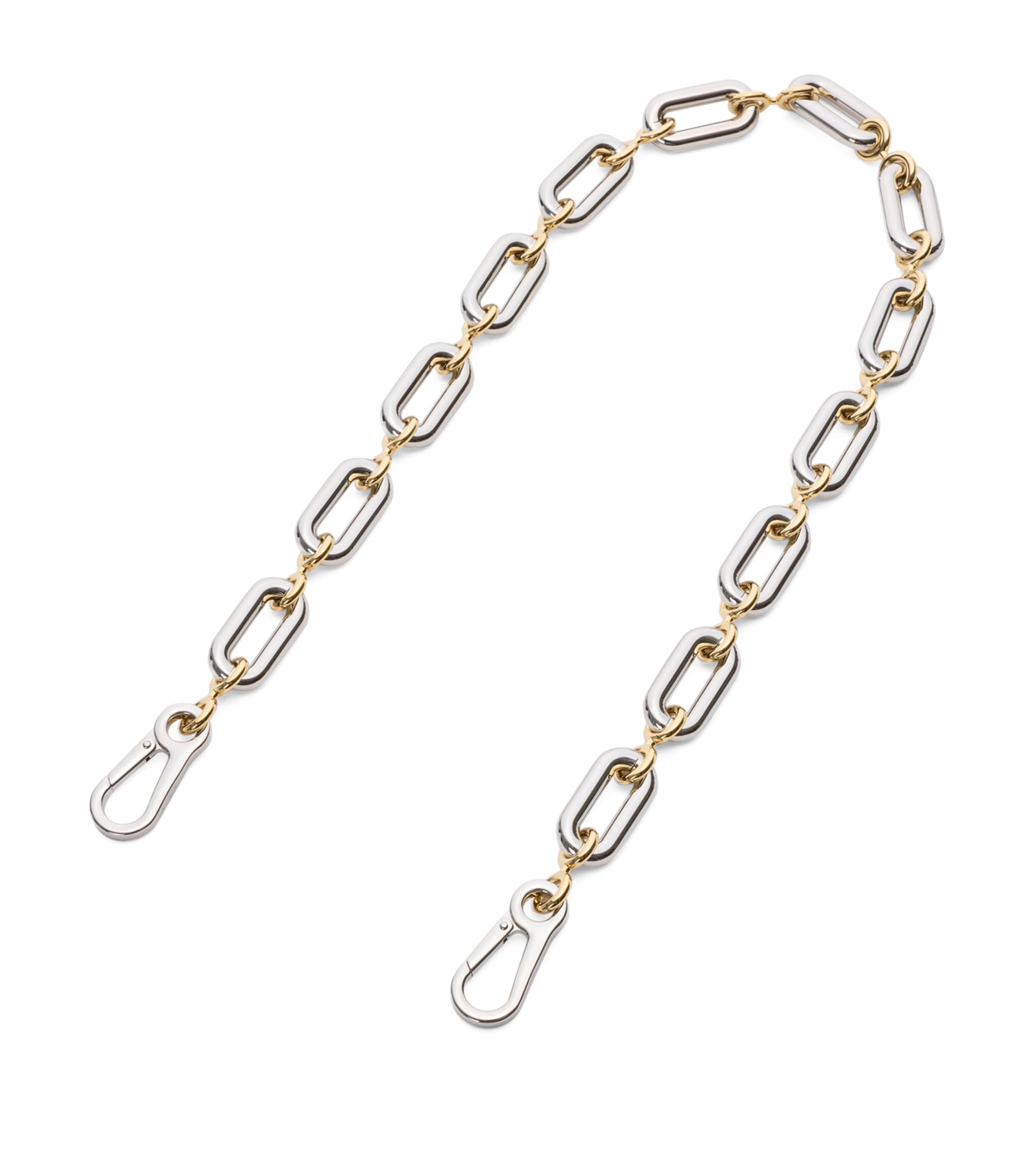 LOEWE Donut Chain Bag Strap (30cm) Silver/gold
