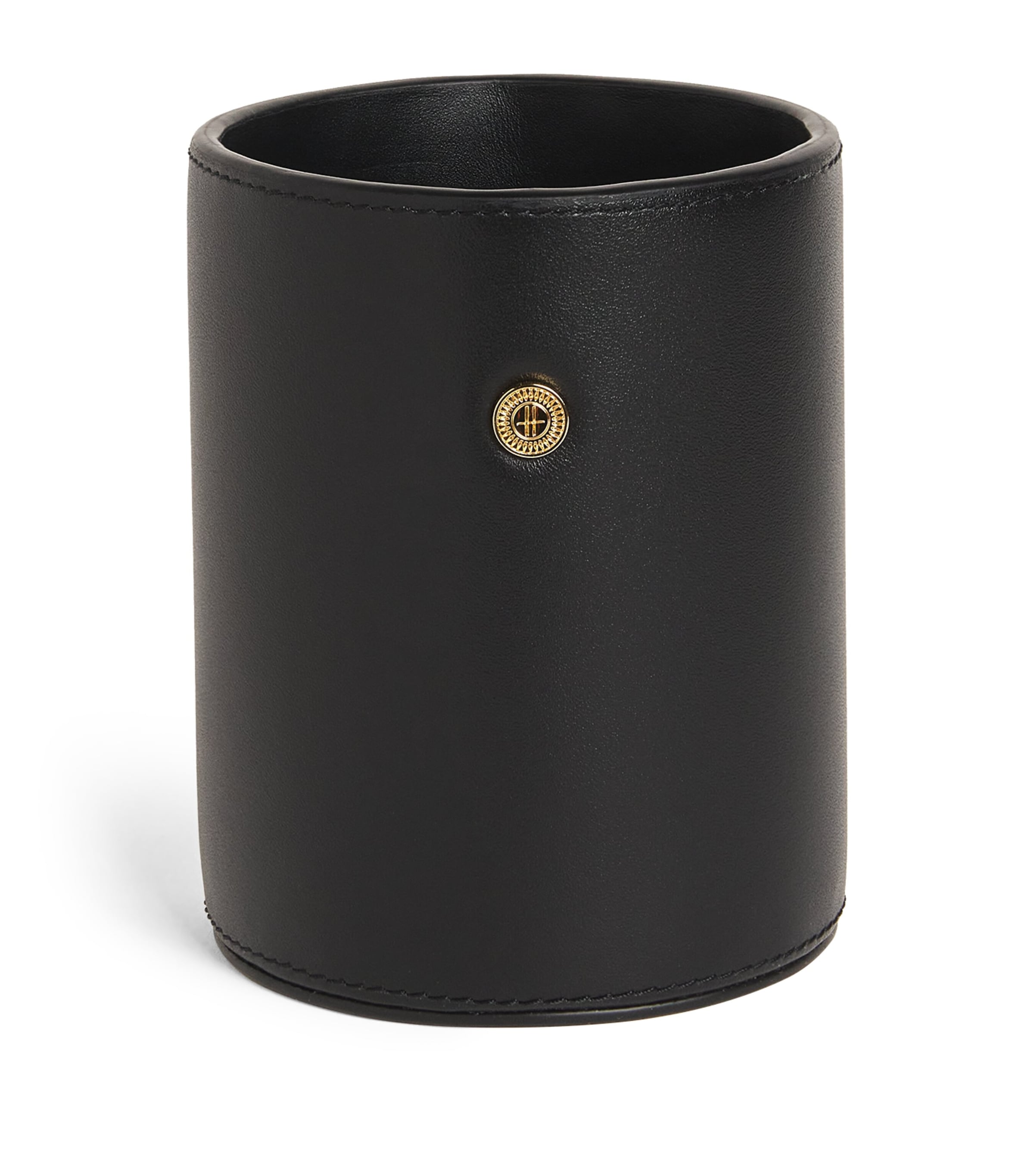 Harrods Leather Pen Pot Black