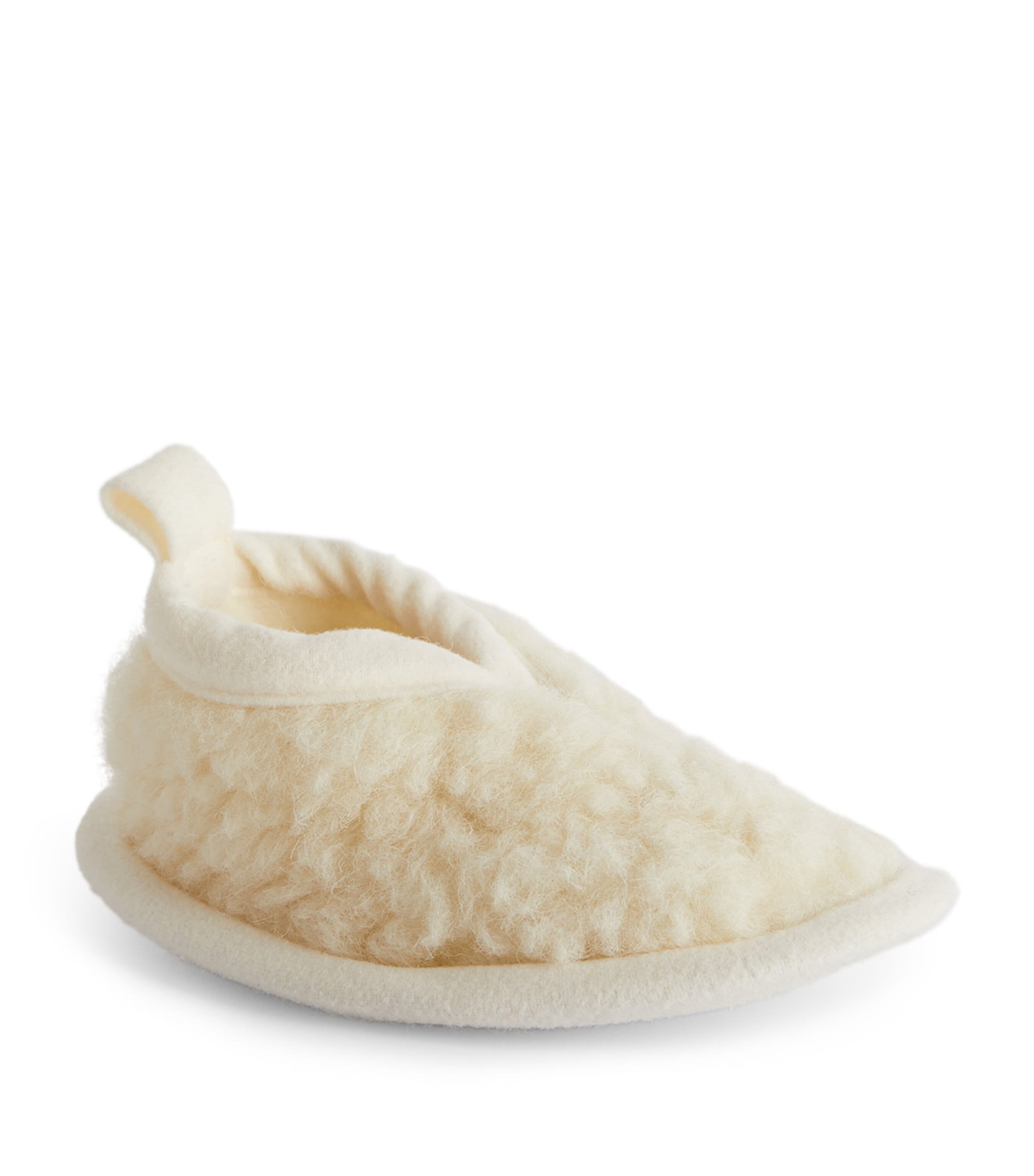 Binibamba Merino Wool Booties (6-12 Months) Milk