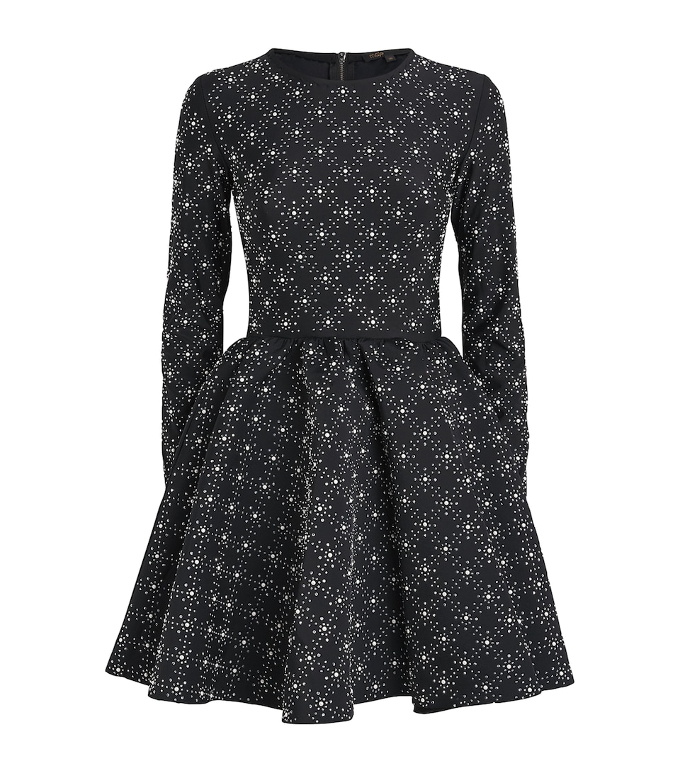 Embellished Mini Skater Dress