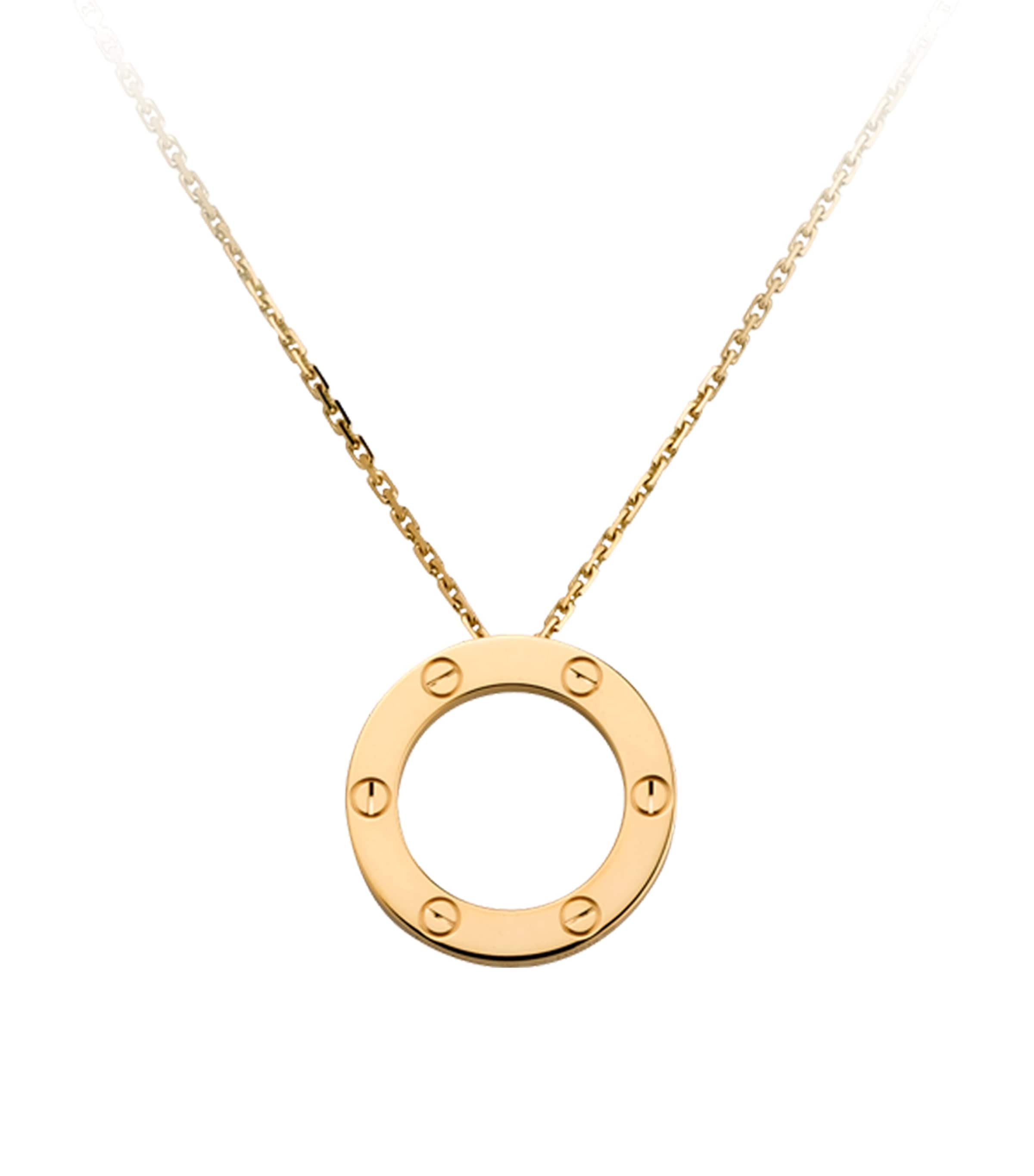 Yellow Gold Love Necklace