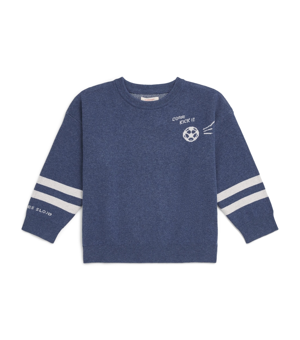 KONGES SLOJD Cotton-Wool Lapis Sweater (3 Months – 10 Years) Navy
