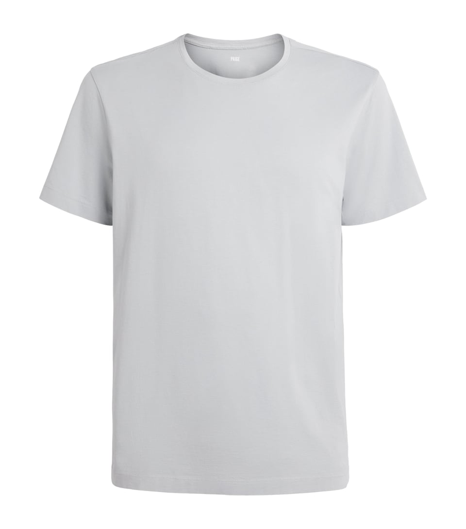 PAIGE Mens Pima Cotton Sorden T-Shirt Bristol Blue