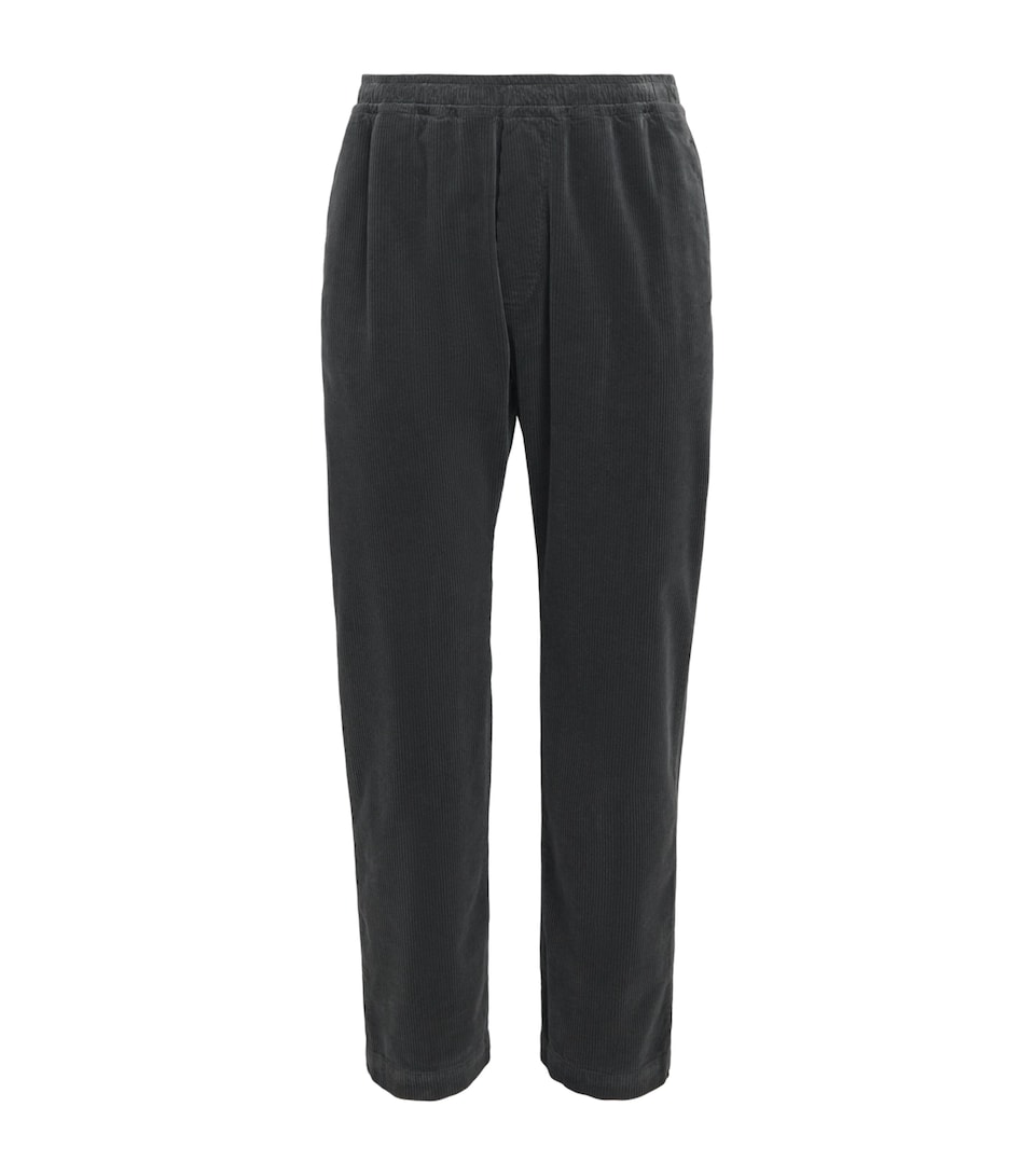 Barena Mens Corduroy Straight Trousers Piombo