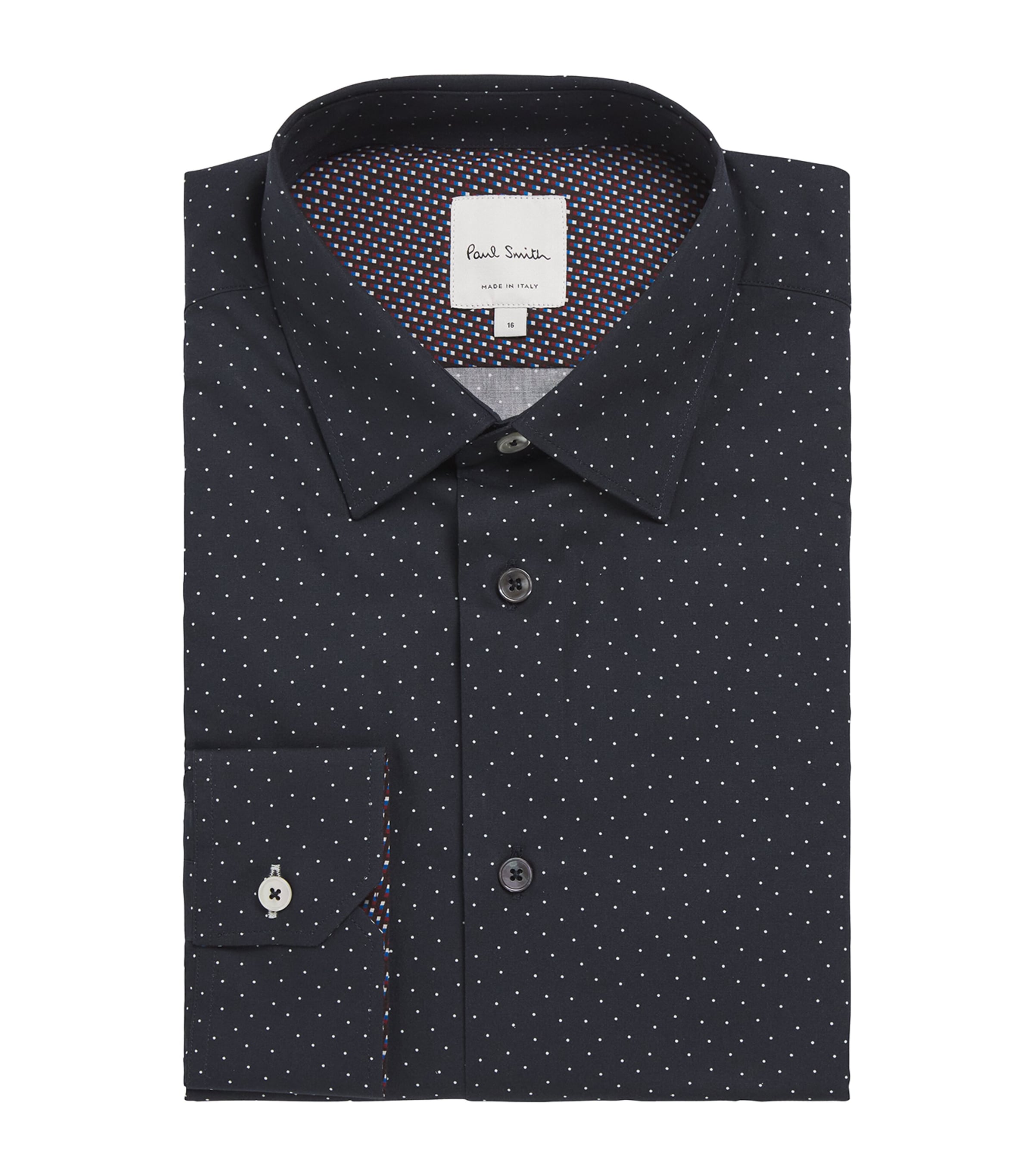 Polka Dot Tailored-Fit Shirt