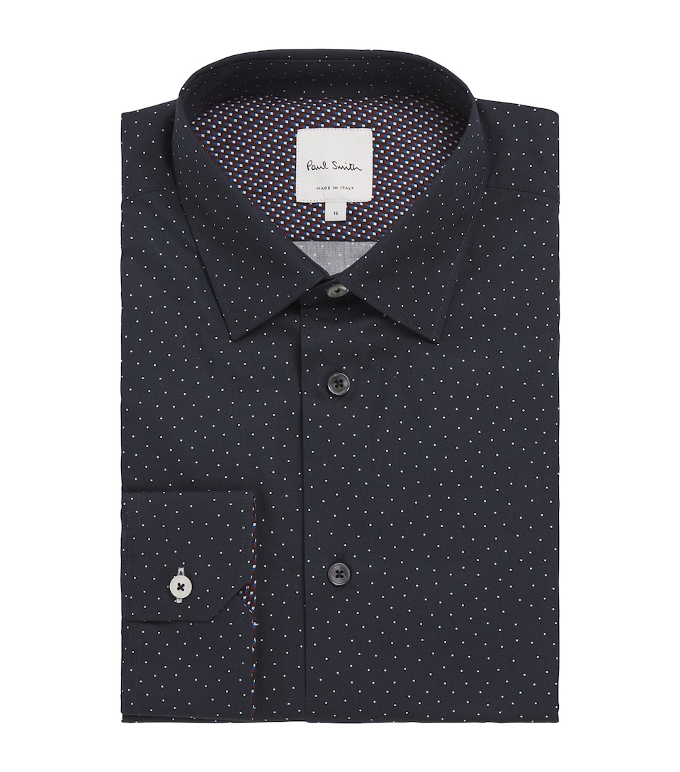 Polka Dot Tailored-Fit Shirt