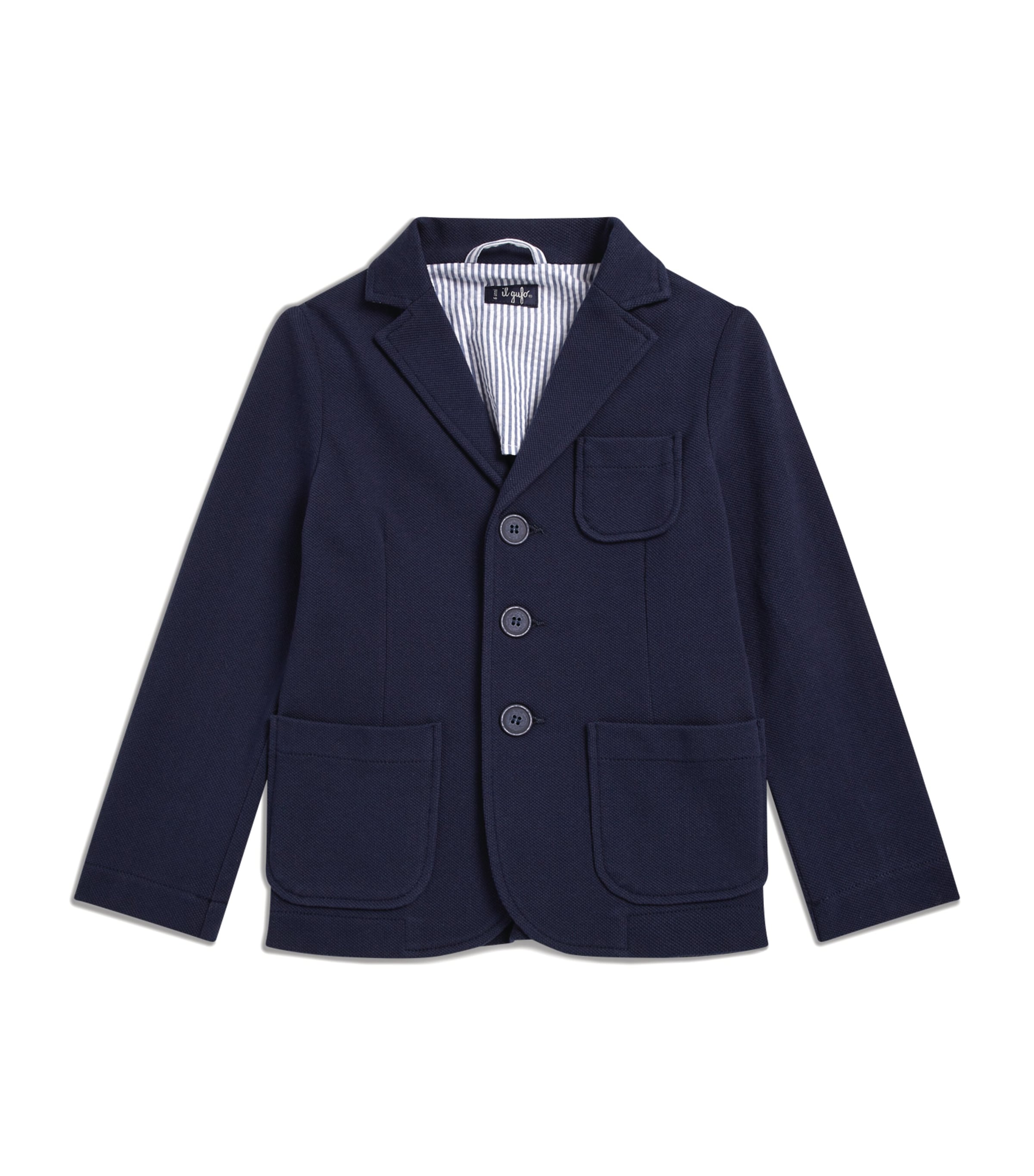 イタリア発! Il Gufo ★Blue & White コットン ジャケット★10Y イタリア発! Il Gufo ☆Blue & White コットン ジャケット☆10Y