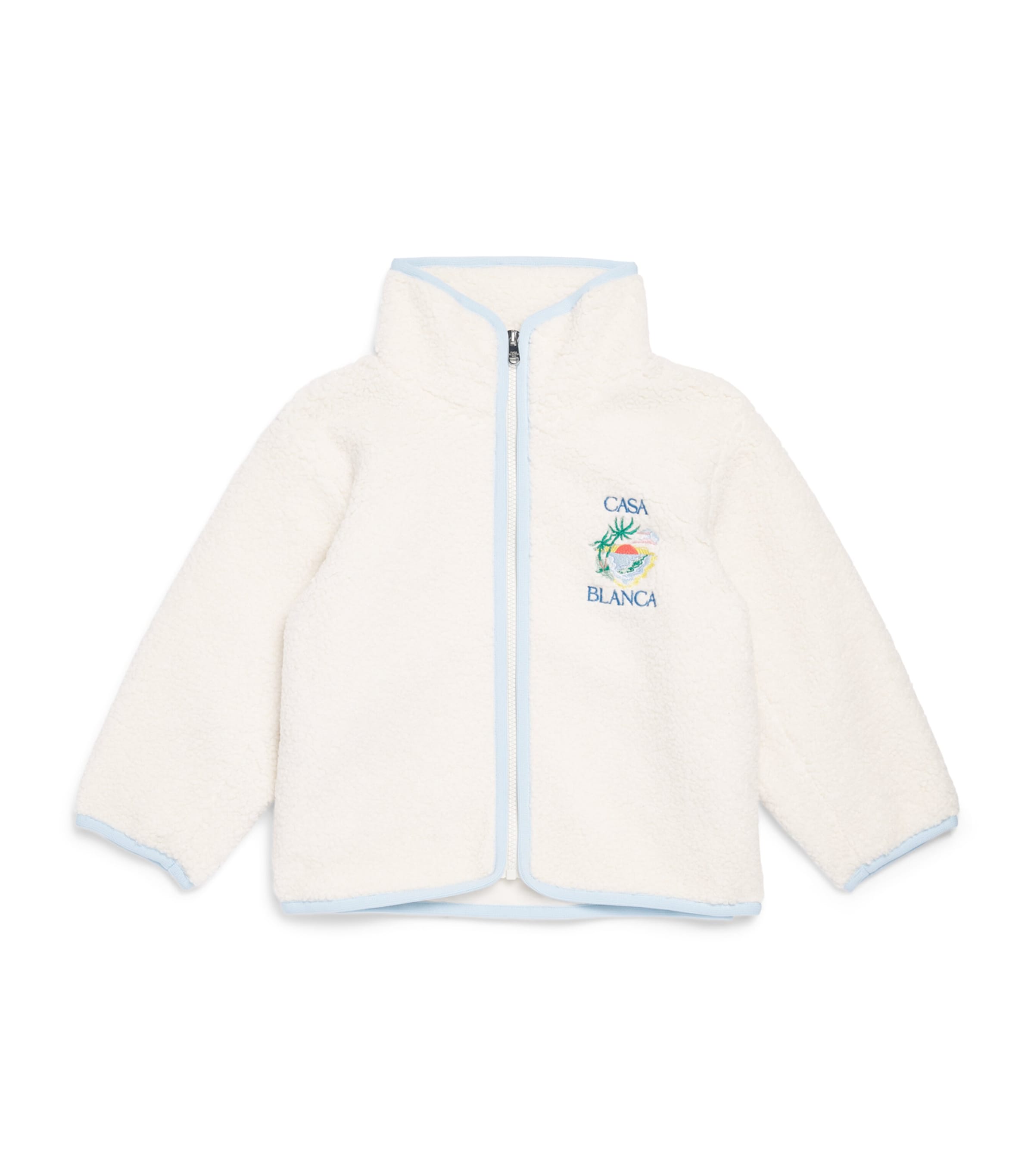 Casablanca Kids Logo Fleece Jacket (3-8 Years) Phantasm Agora Embr